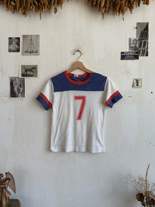 1970s Well Worn Number 7 T-Shirt (S)