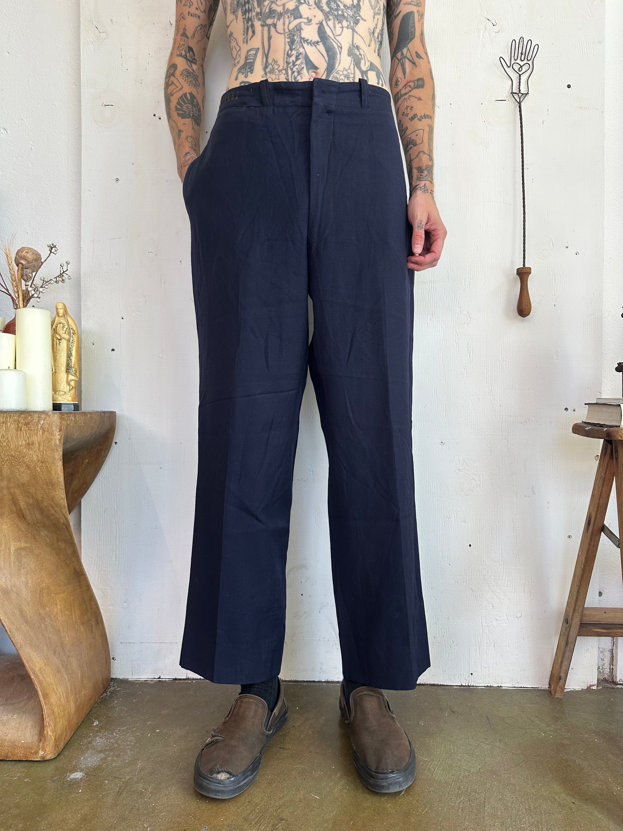 1957 Union Made Navy Blue Trousers