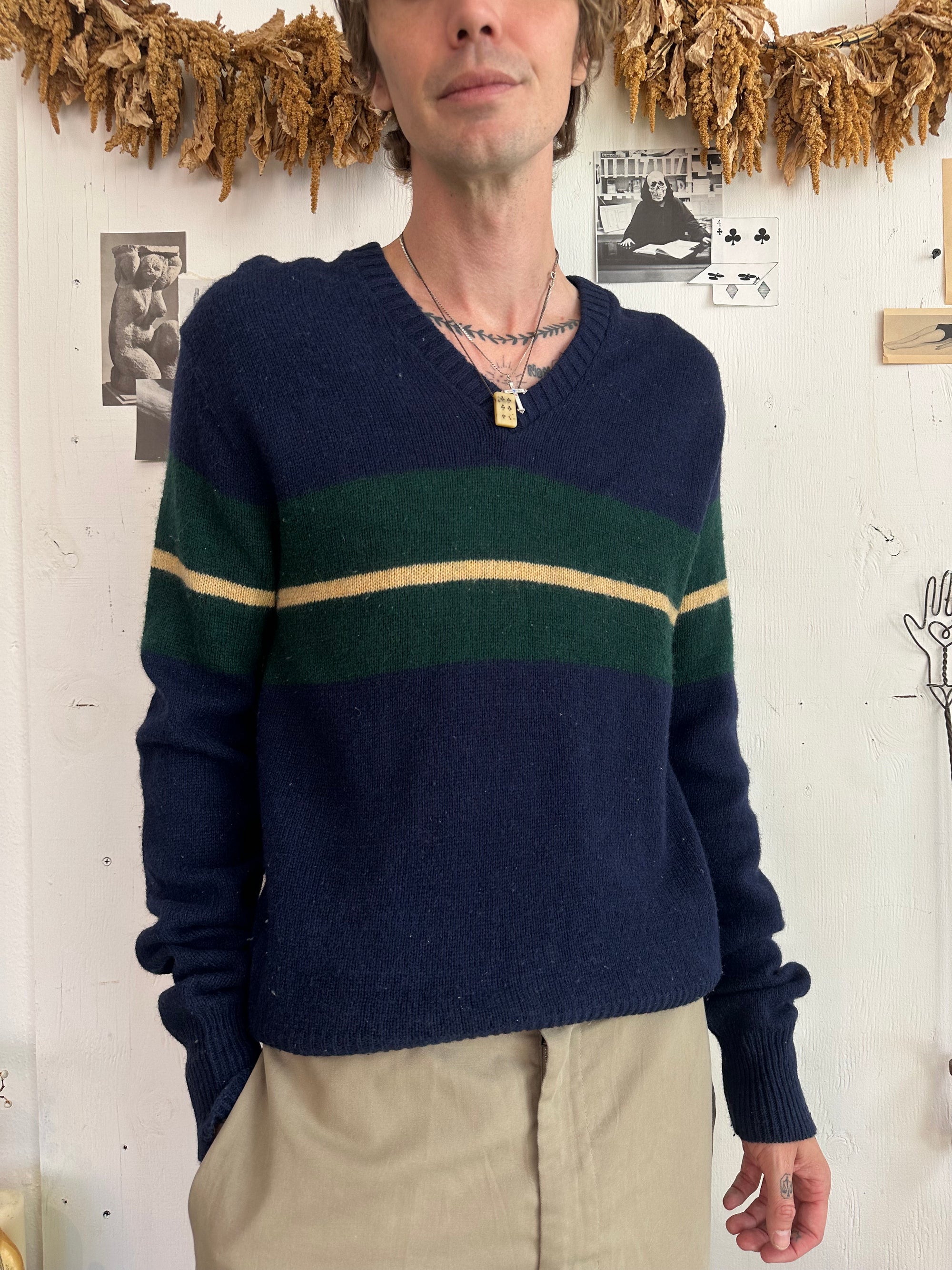 1990s Striped Knit Sweater