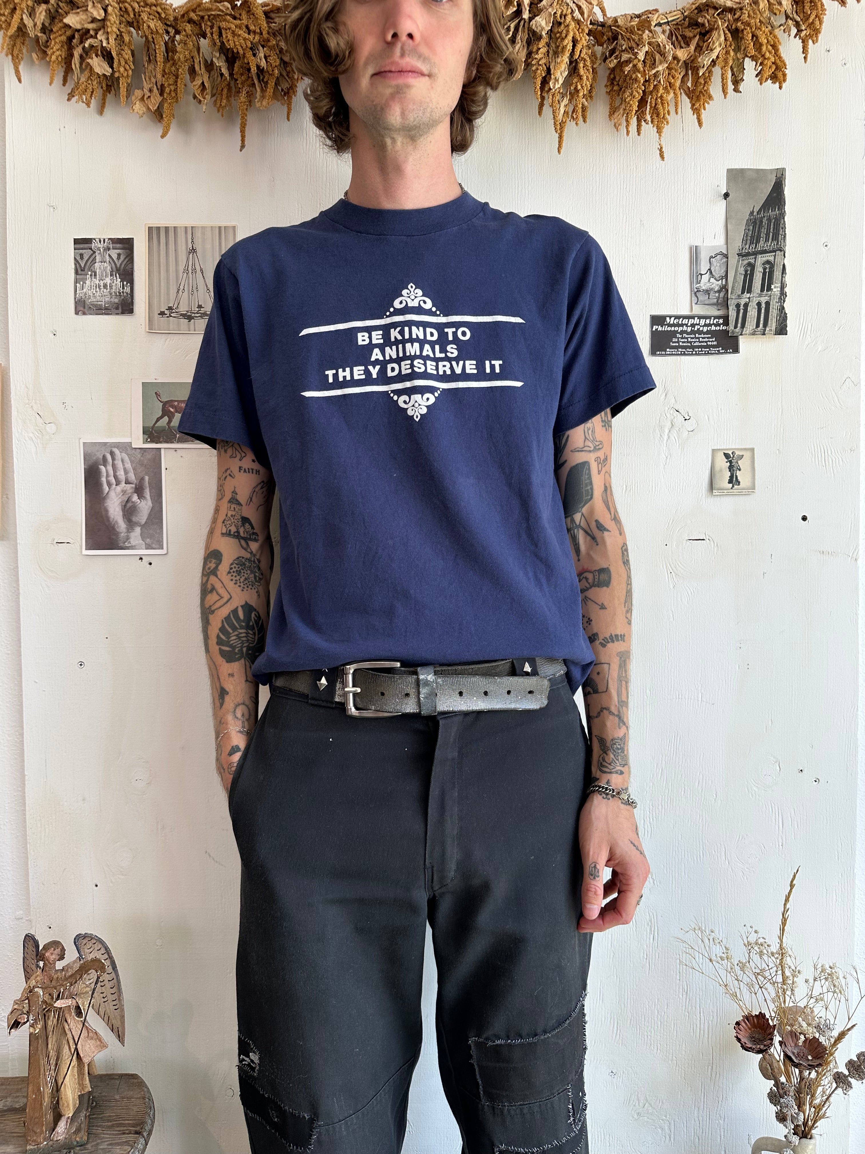 1980s Be Kind To Animals T-Shirt (M/L)