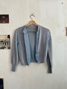 1960s Well-Worn Sunfaded Cotton Cardigan (Boxy XS/S)