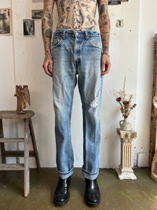 1990s Thrashed Levis 505s (34/33)