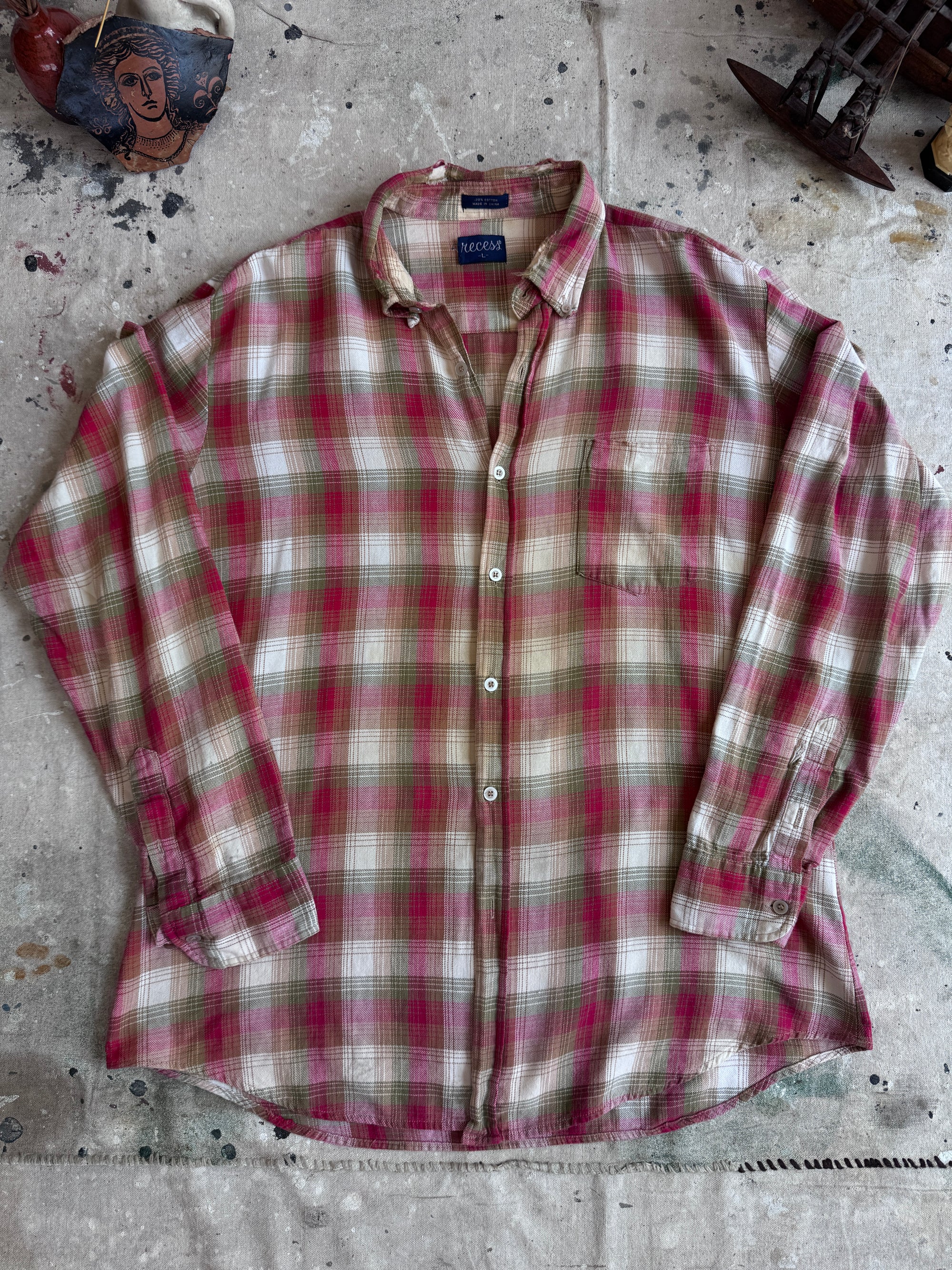 1980s Well Worn Cotton Flannel (XL)