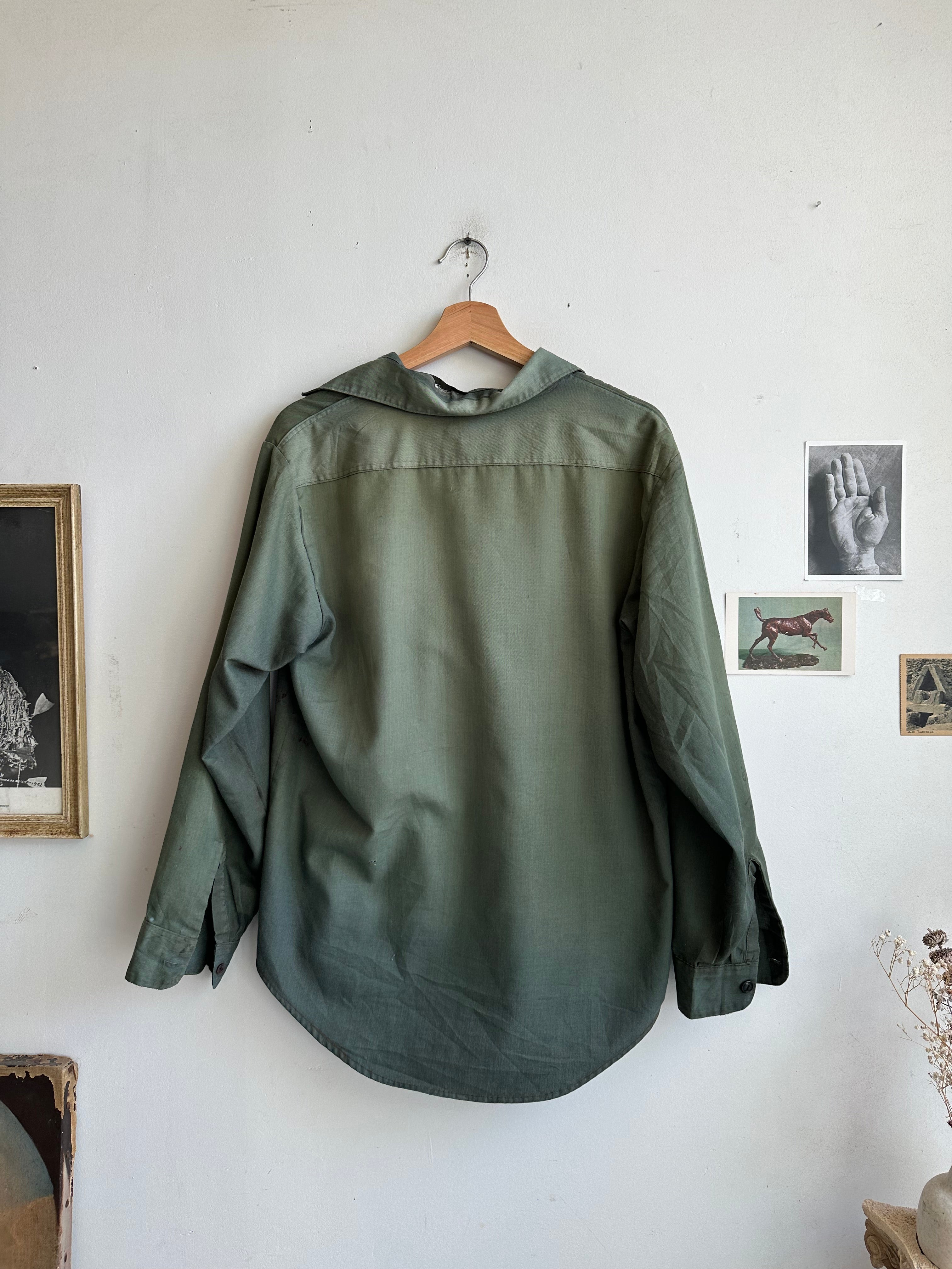 1960s Sunfaded Work Shirt (XL)