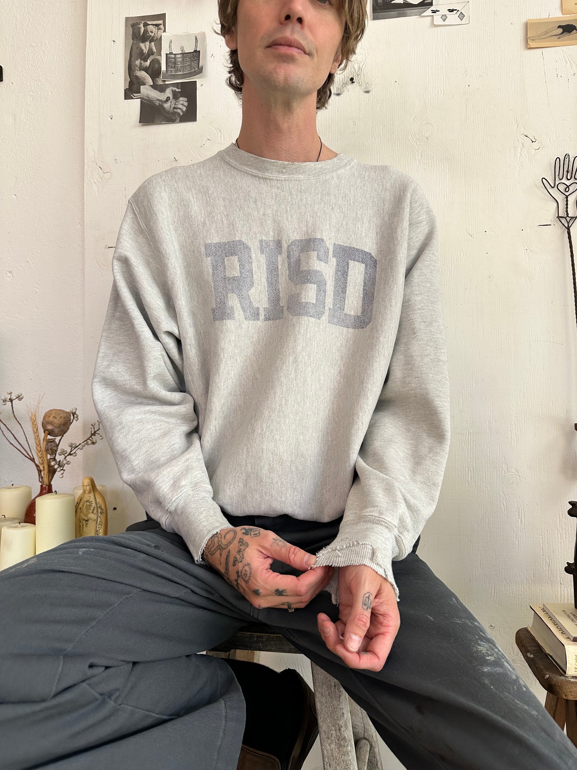 1990s RISD Reverse Weave Sweatshirt