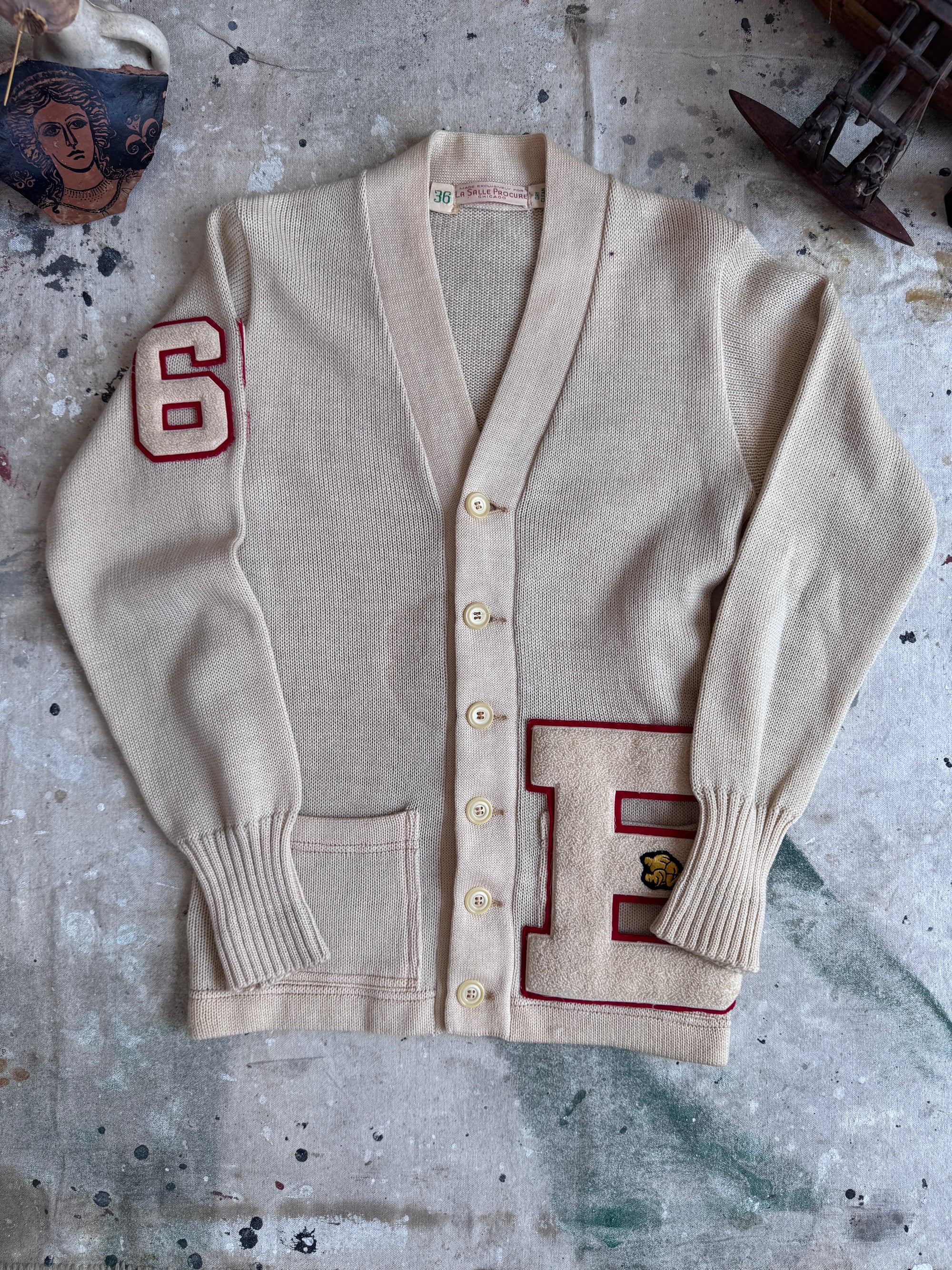 1960s Letterman Cardigan (S)