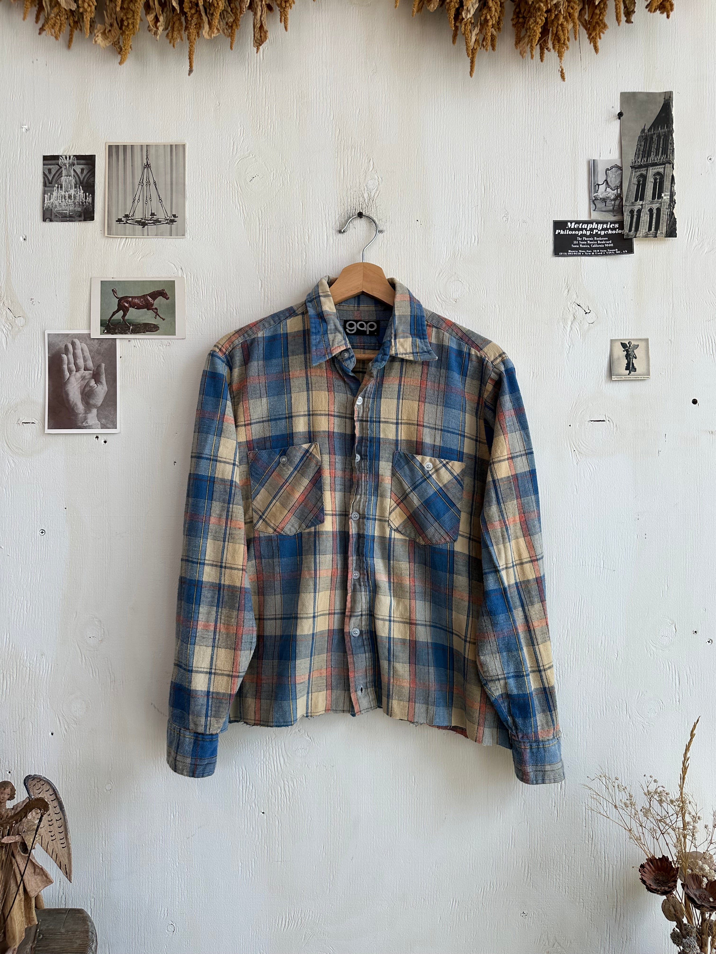 1990s Chopped GAP Flannel (Boxy M)