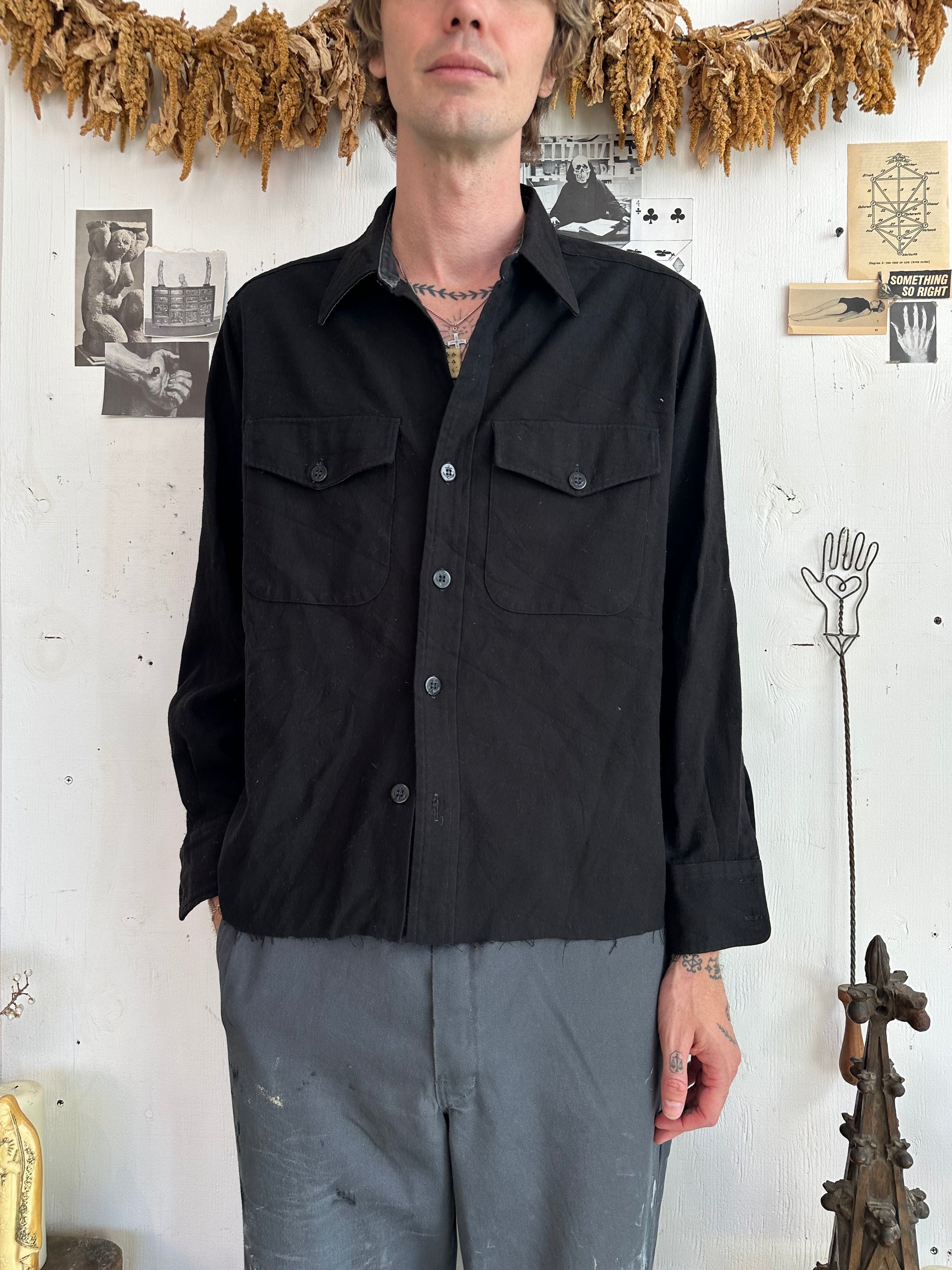 1960s Officers Button Up