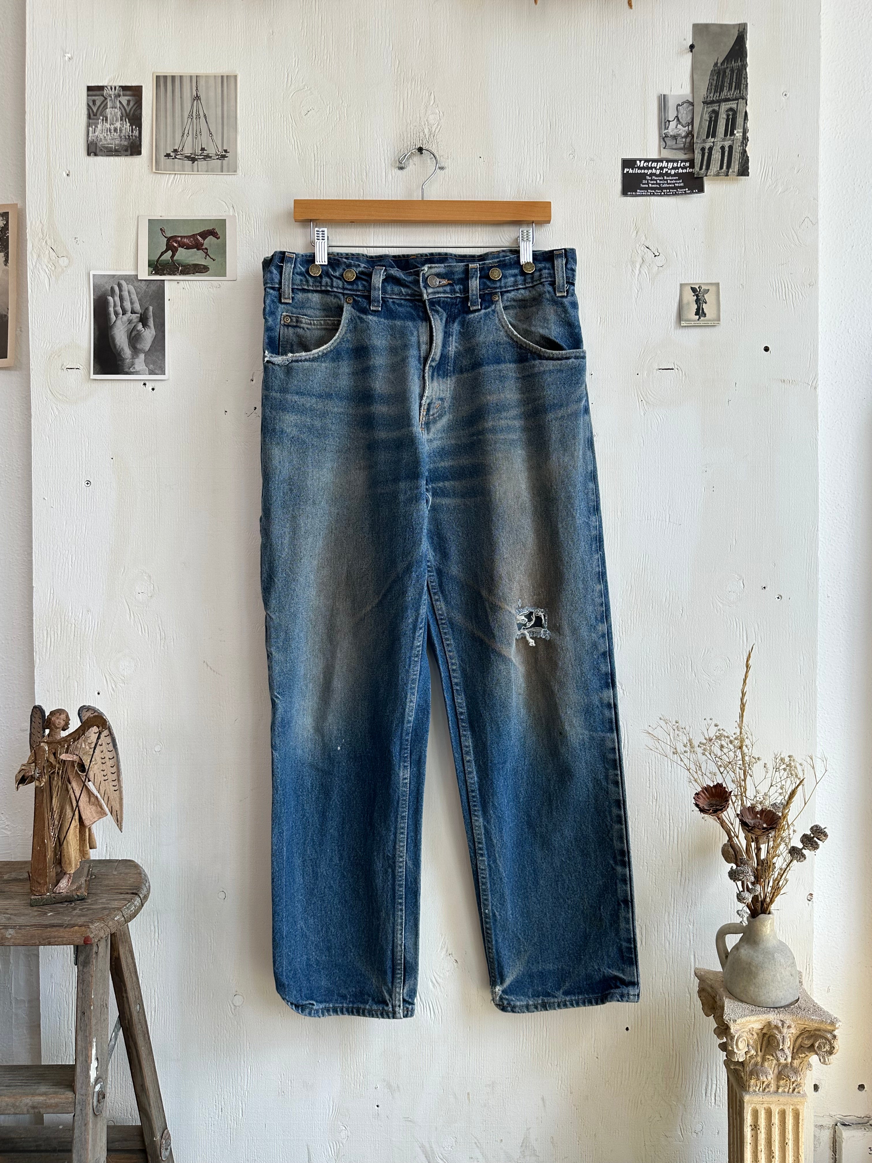 1990s Prison Blues Baggy Denim (34/31)