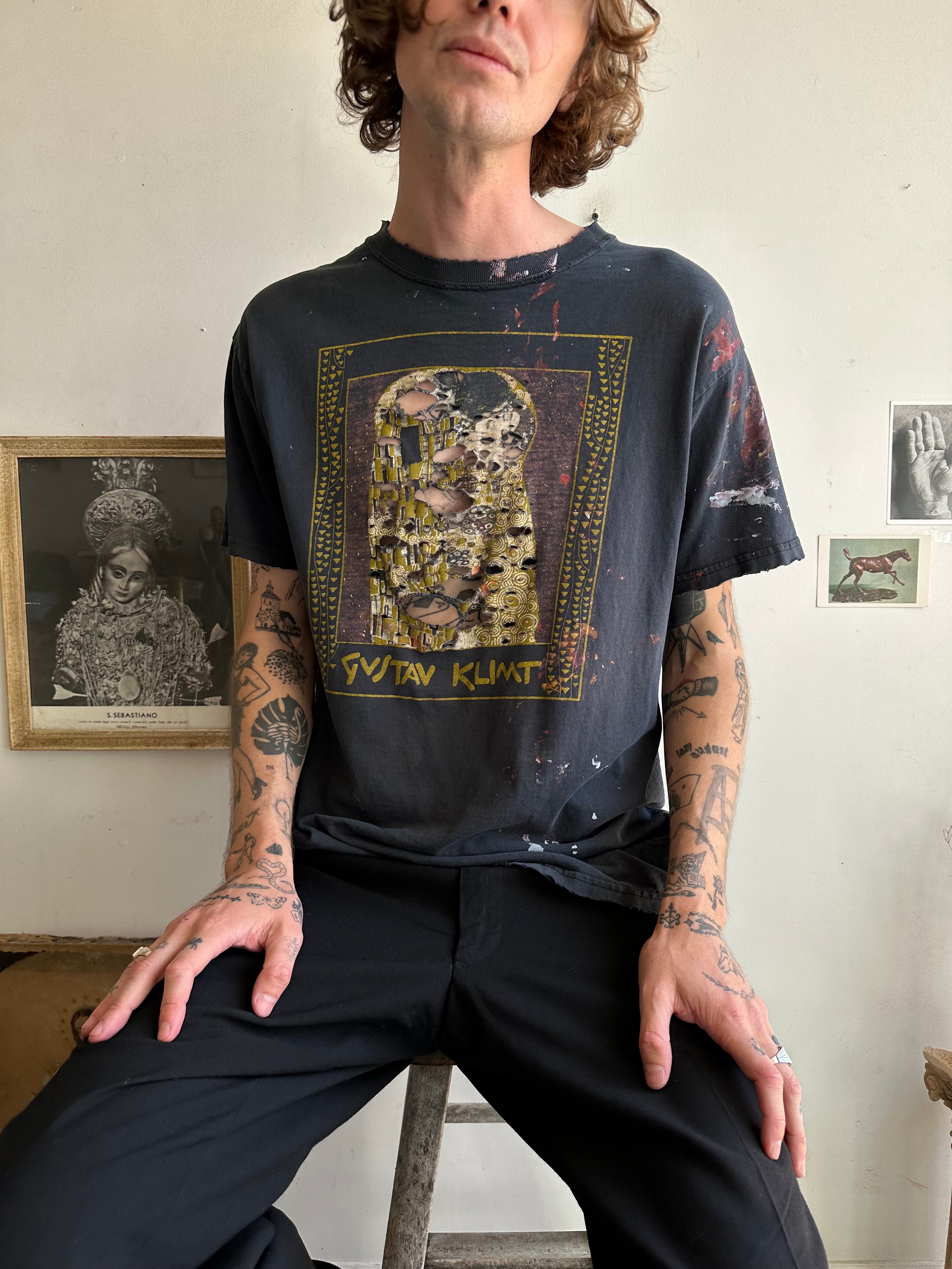 1990s Shredded Gustav Klimt T-Shirt (XL)