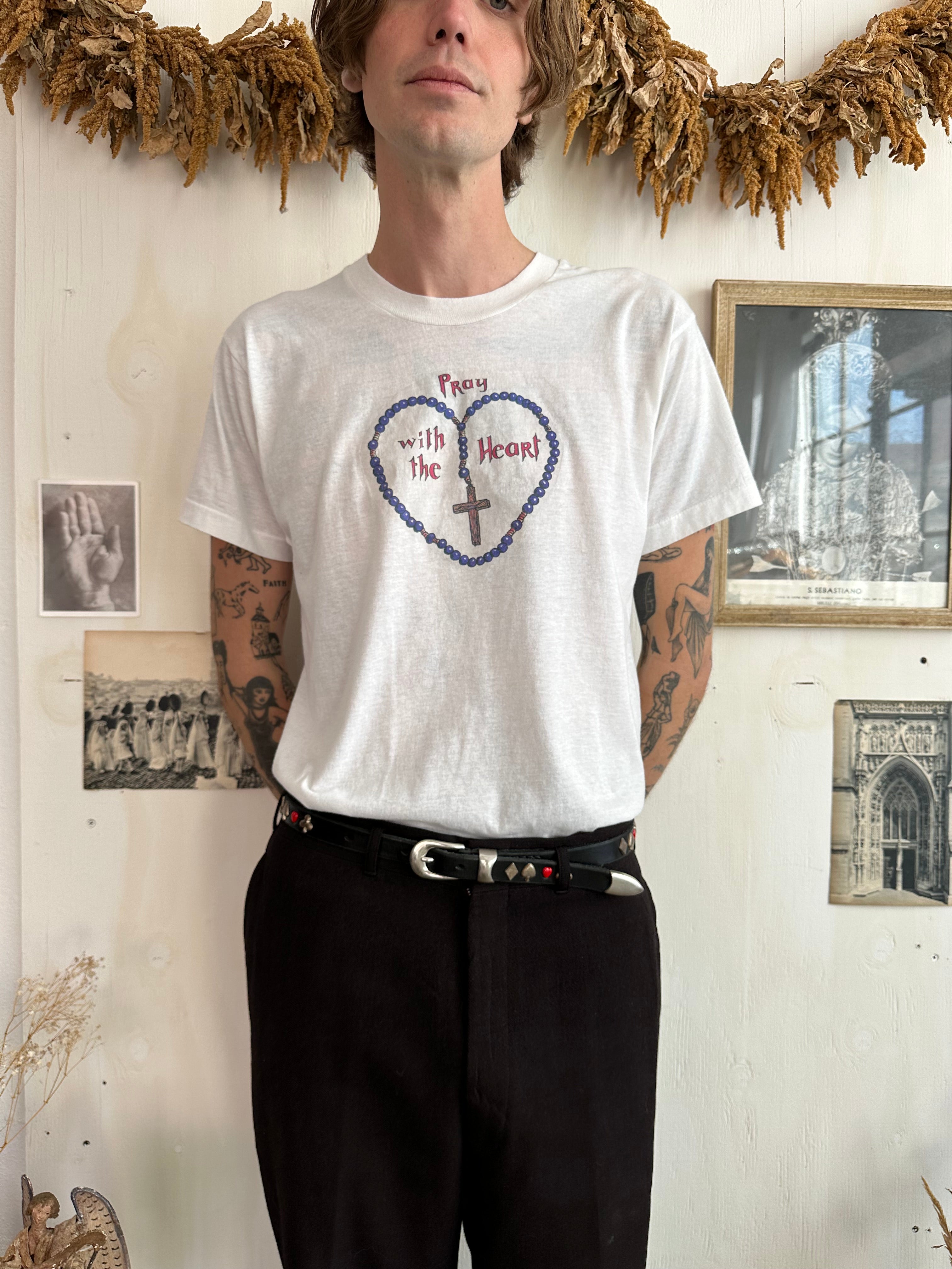 1980s Pray with the Heart T-Shirt (L)