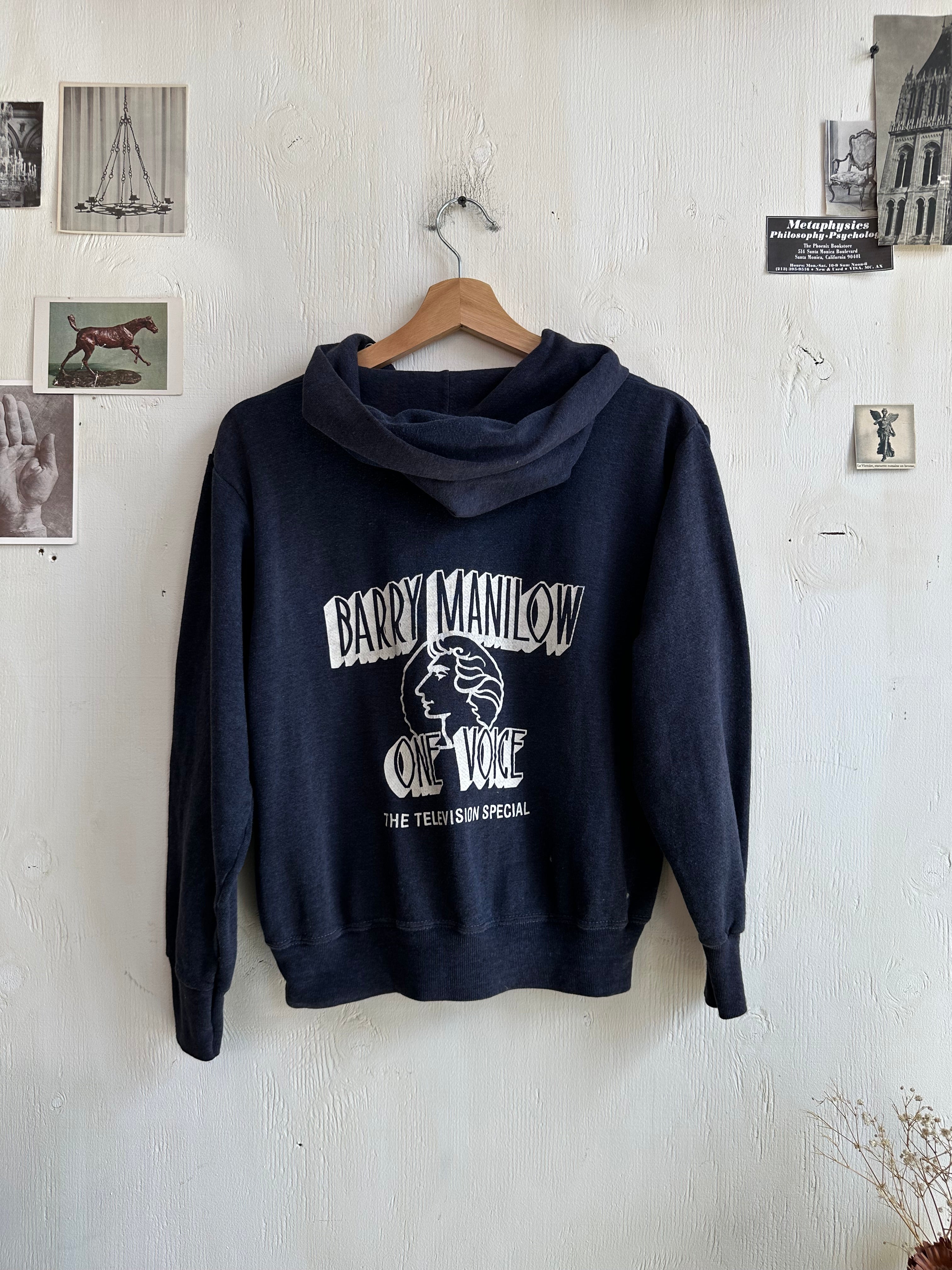 1980s Barry Manilow Hoodie (Boxy M)