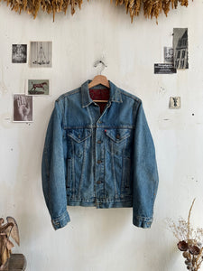 1980s Paisley Lined Levis Jacket (M)