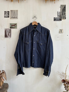 1970s Chopped Denim Shirt (M)