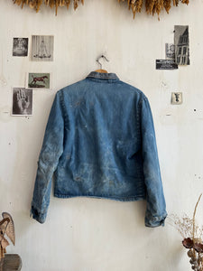 1960s Heavily Repaired Blanket Lined Work Jacket W/ Pins (M)