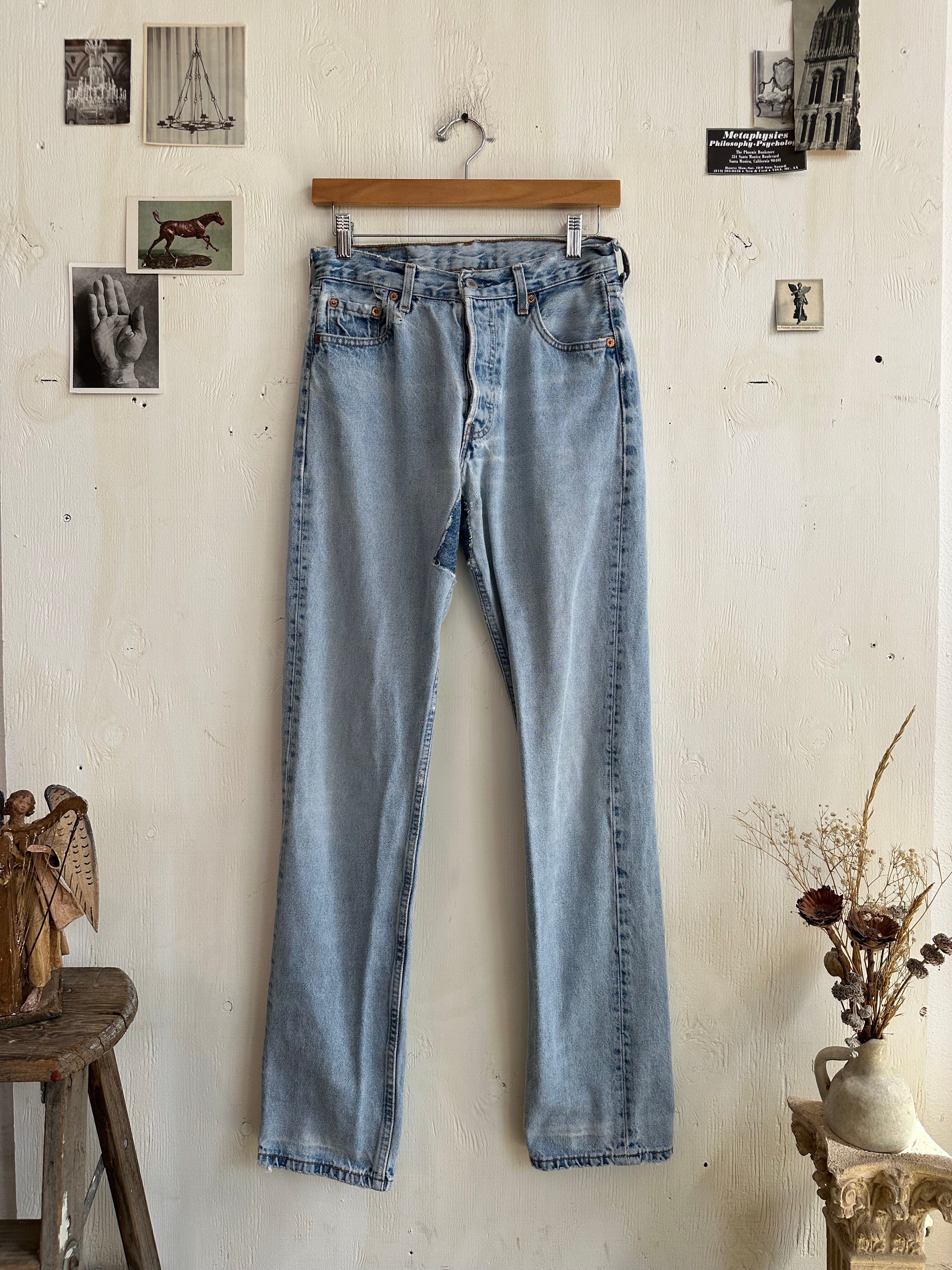 1980s Patched and Repaired Levis 501s (28/33)