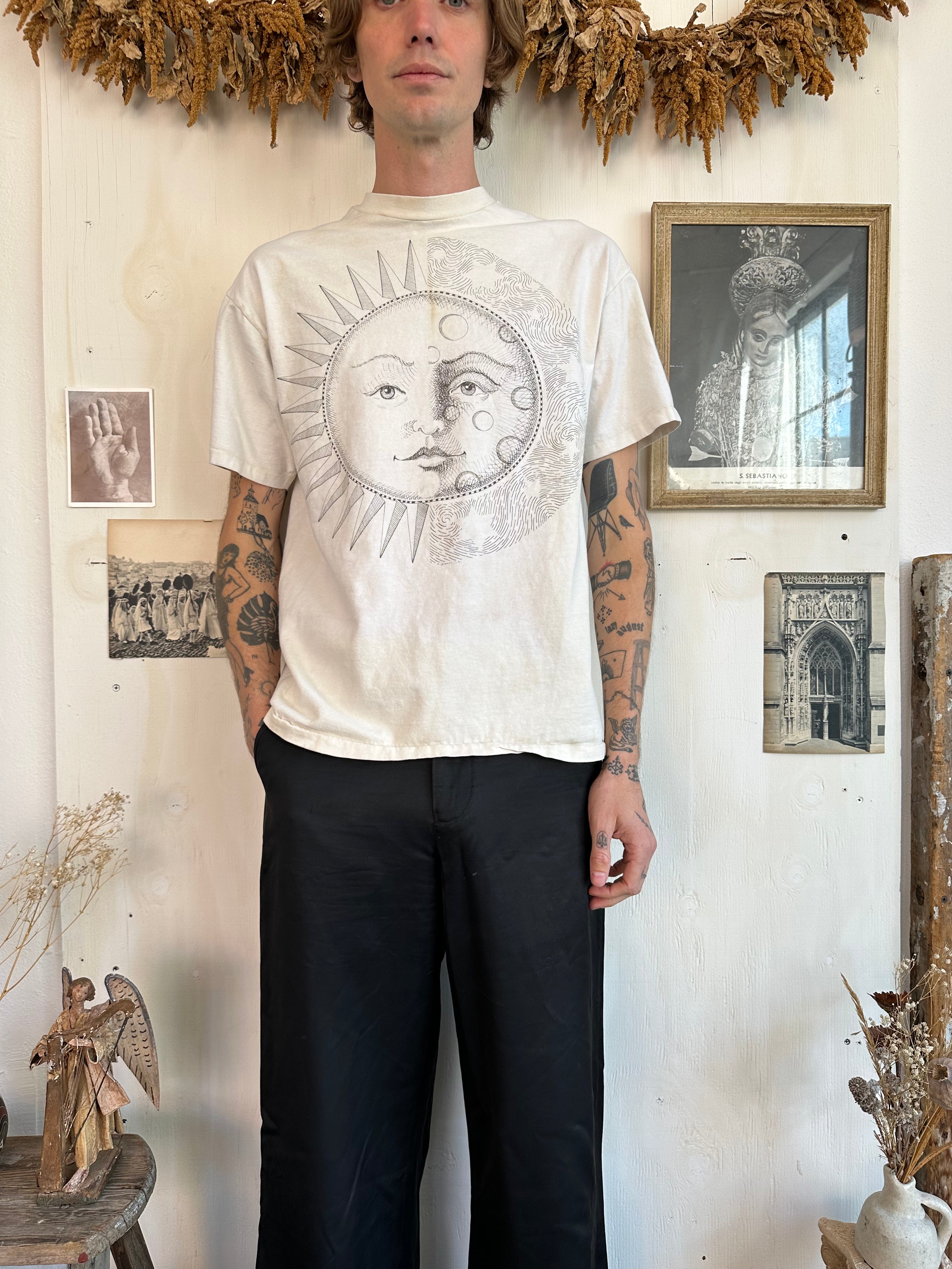 1990s Sun & Moon Illustration Tee (XL)