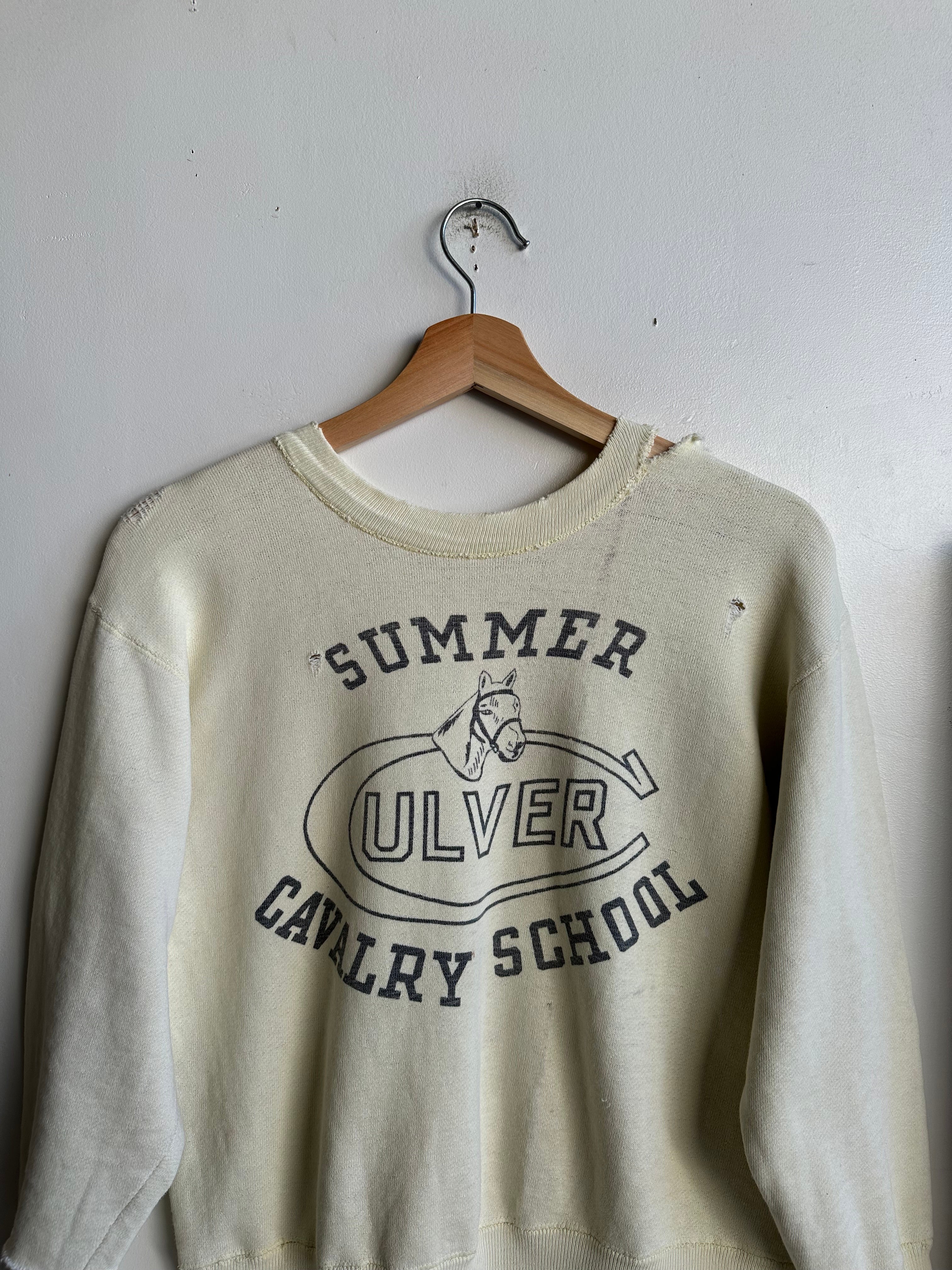 1950s Champion Running Man Culver Cavalry Sweatshirt (S/M)