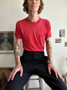Sunfaded Red Pocket Tee (M)