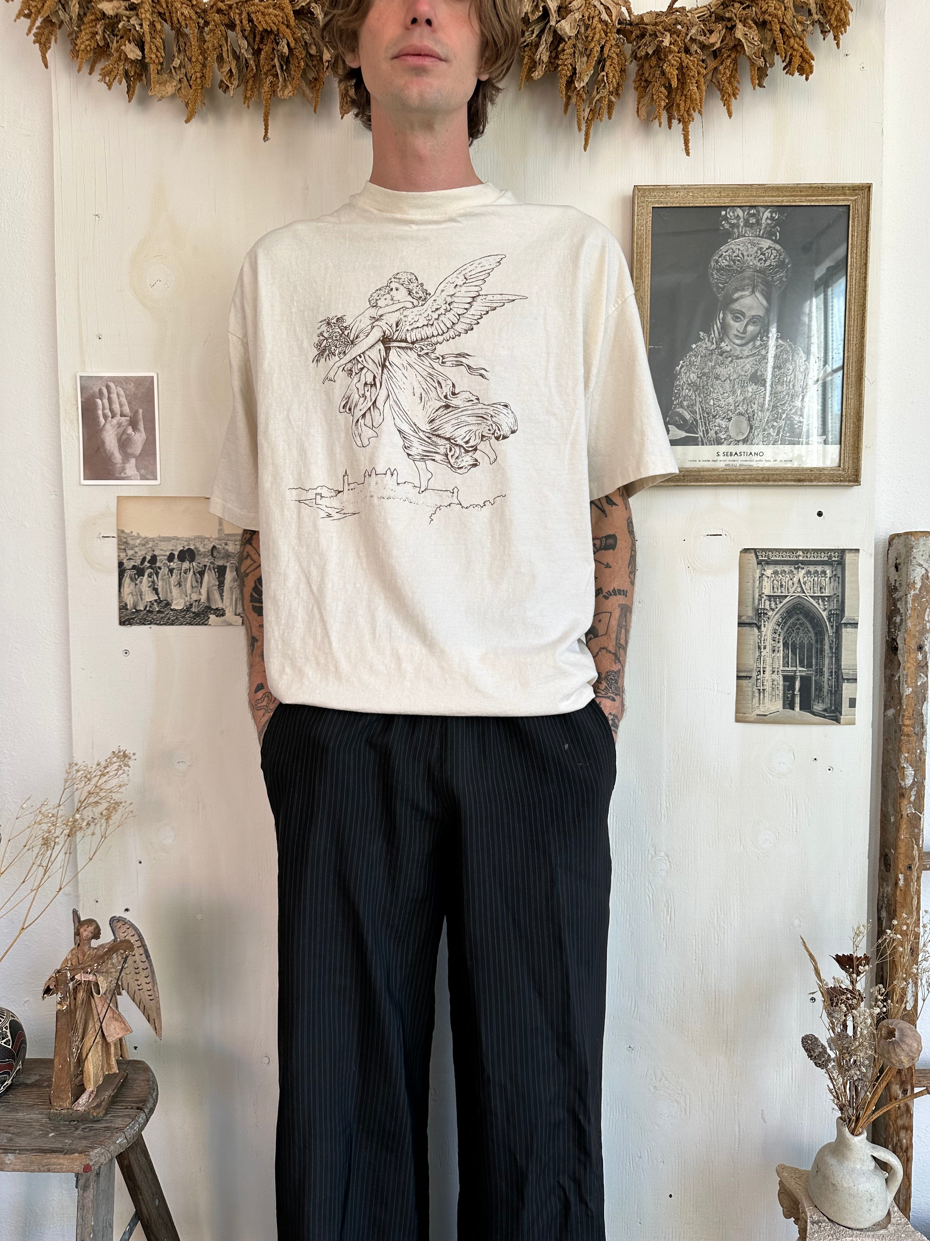 1990s Angel Illustration T-Shirt (Boxy XL)