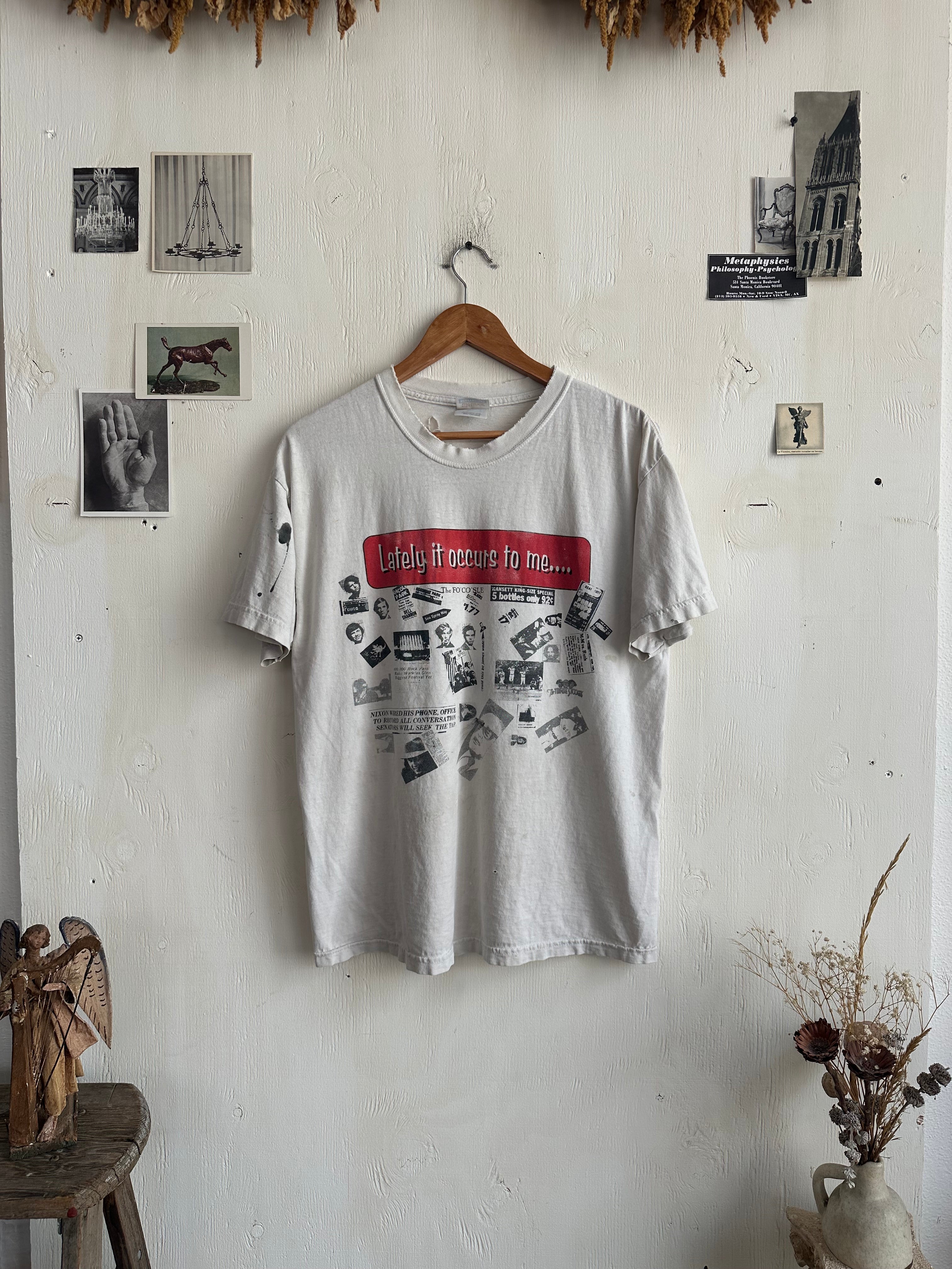 1990s Lately It Occurs/What a Long Strange Trip T-Shirt (L)