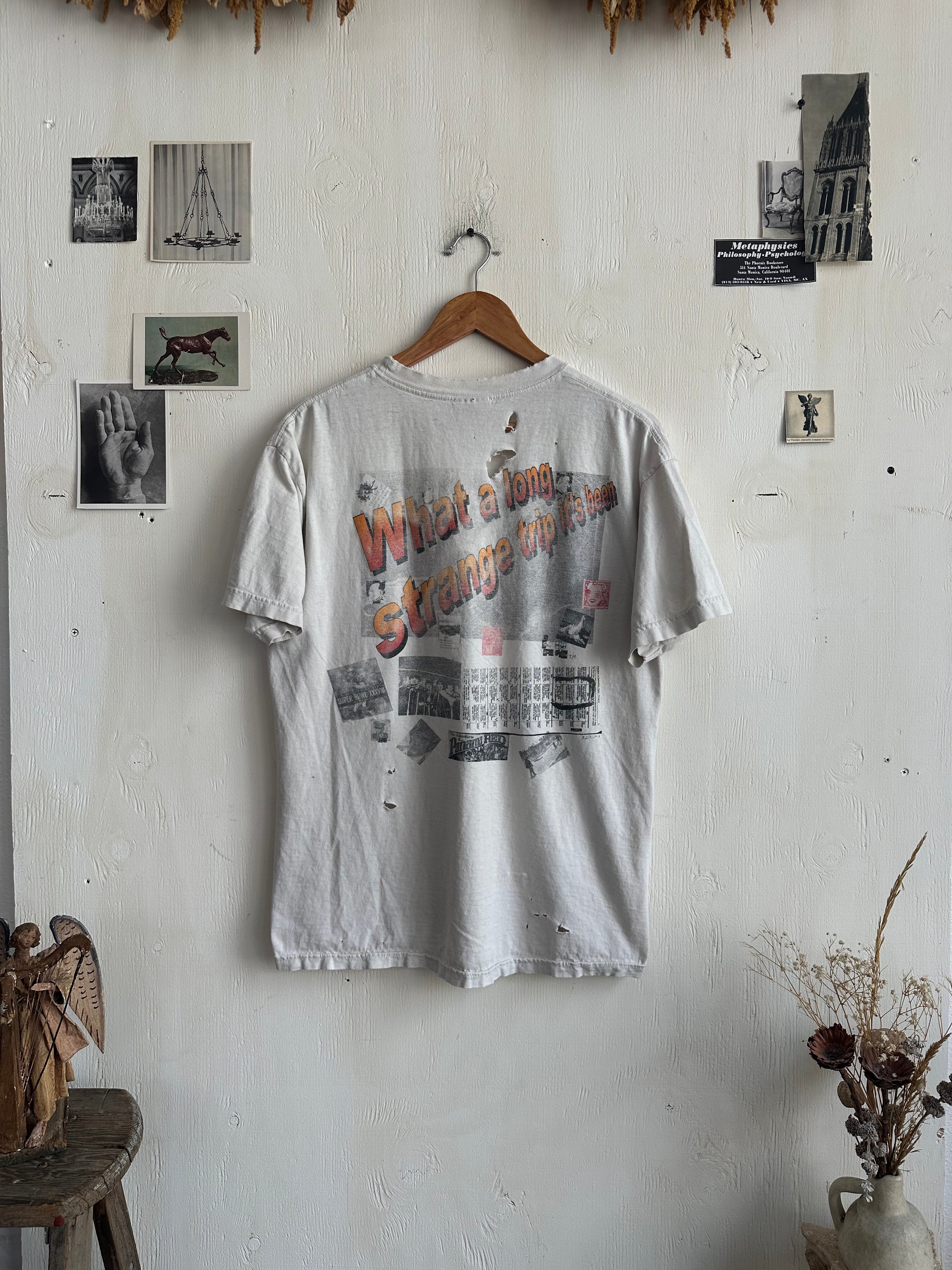 1990s Lately It Occurs/What a Long Strange Trip T-Shirt (L)