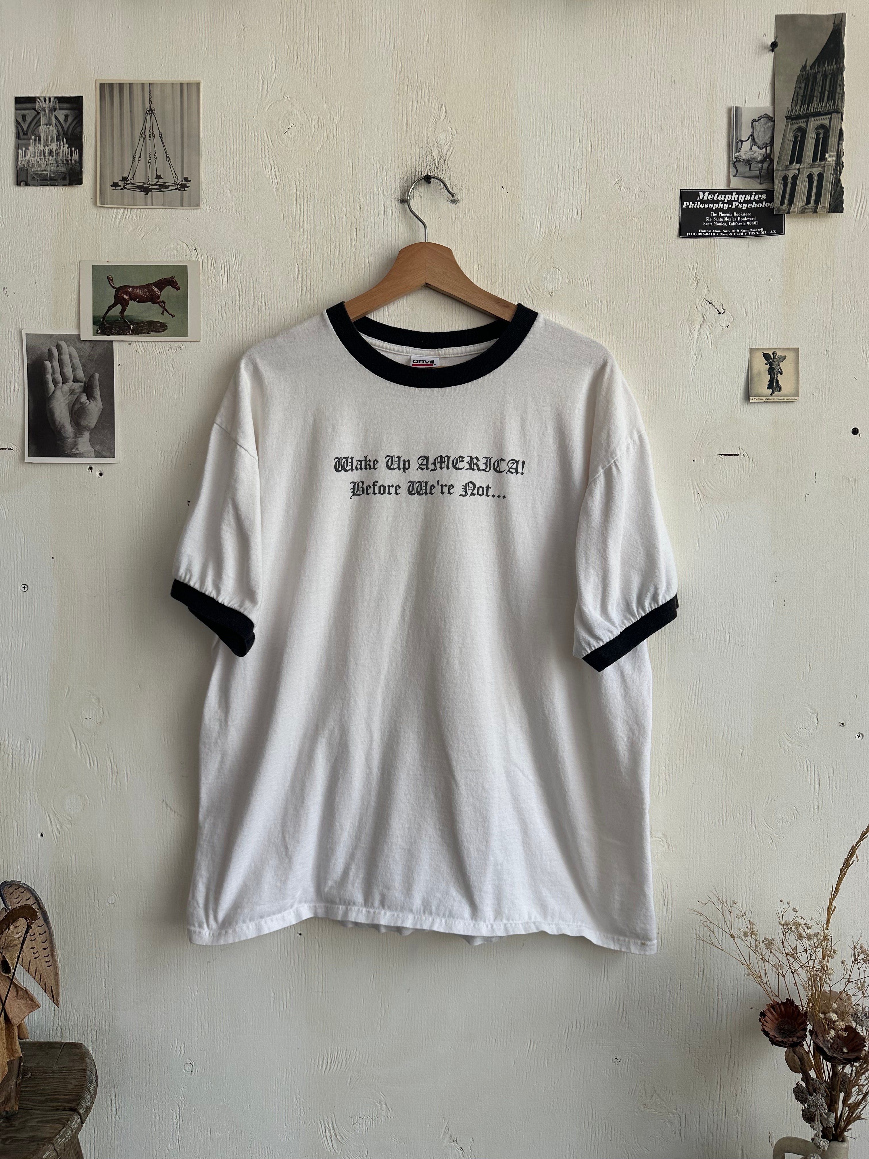 1990s Wake Up America Tee (Boxy L)