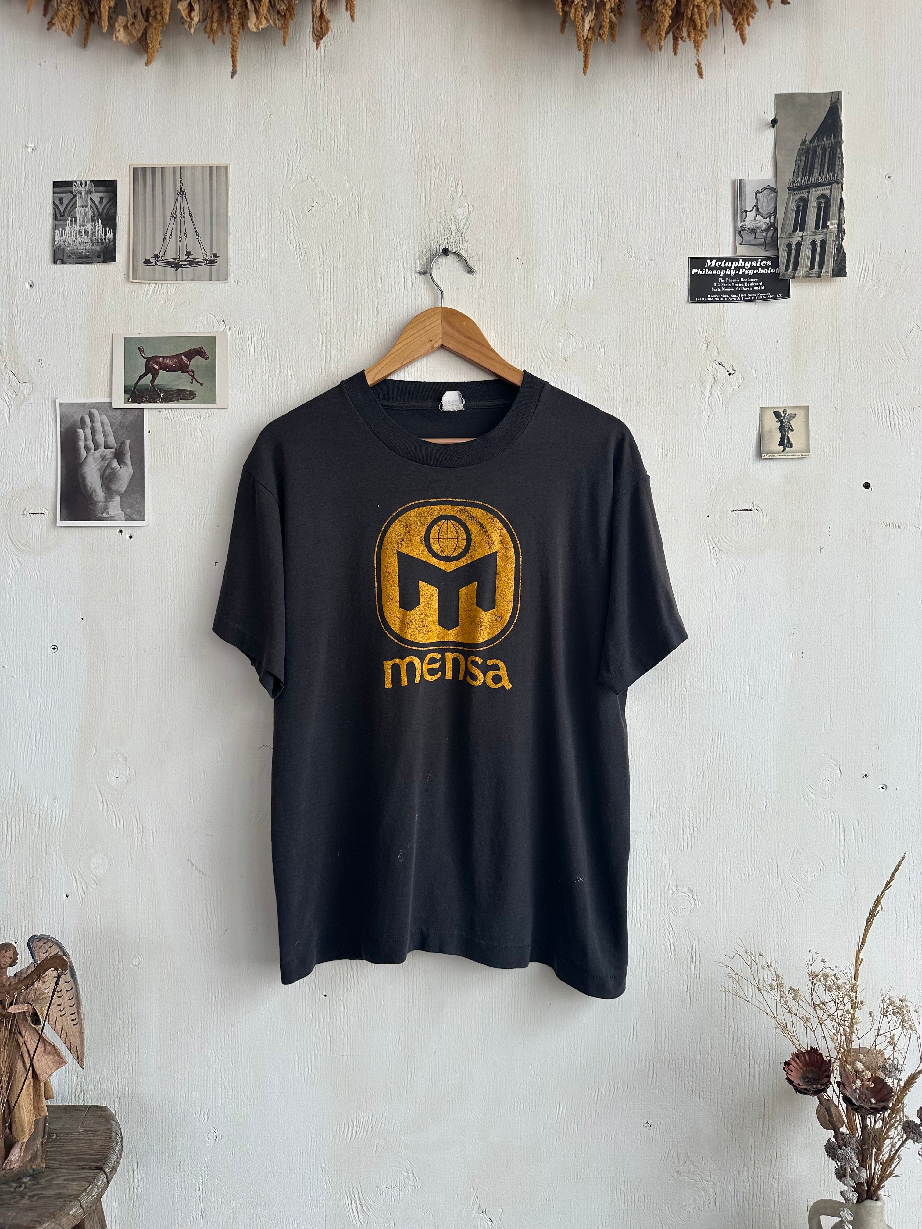 1980s Mensa ("High IQ" Society) T-Shirt (M/L)