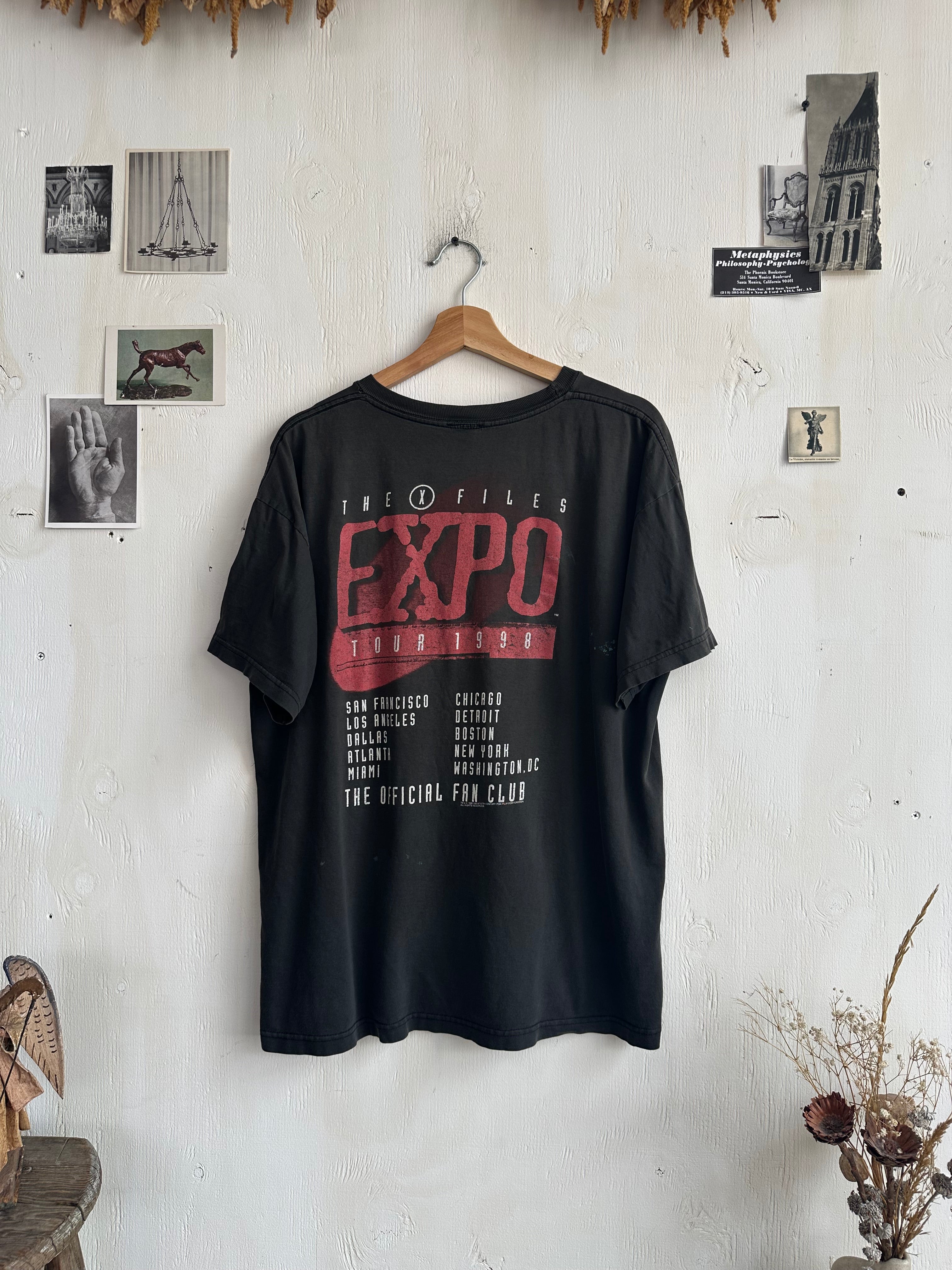 1998 Paint Covered X-Files Expo T-Shirt (Boxy L)