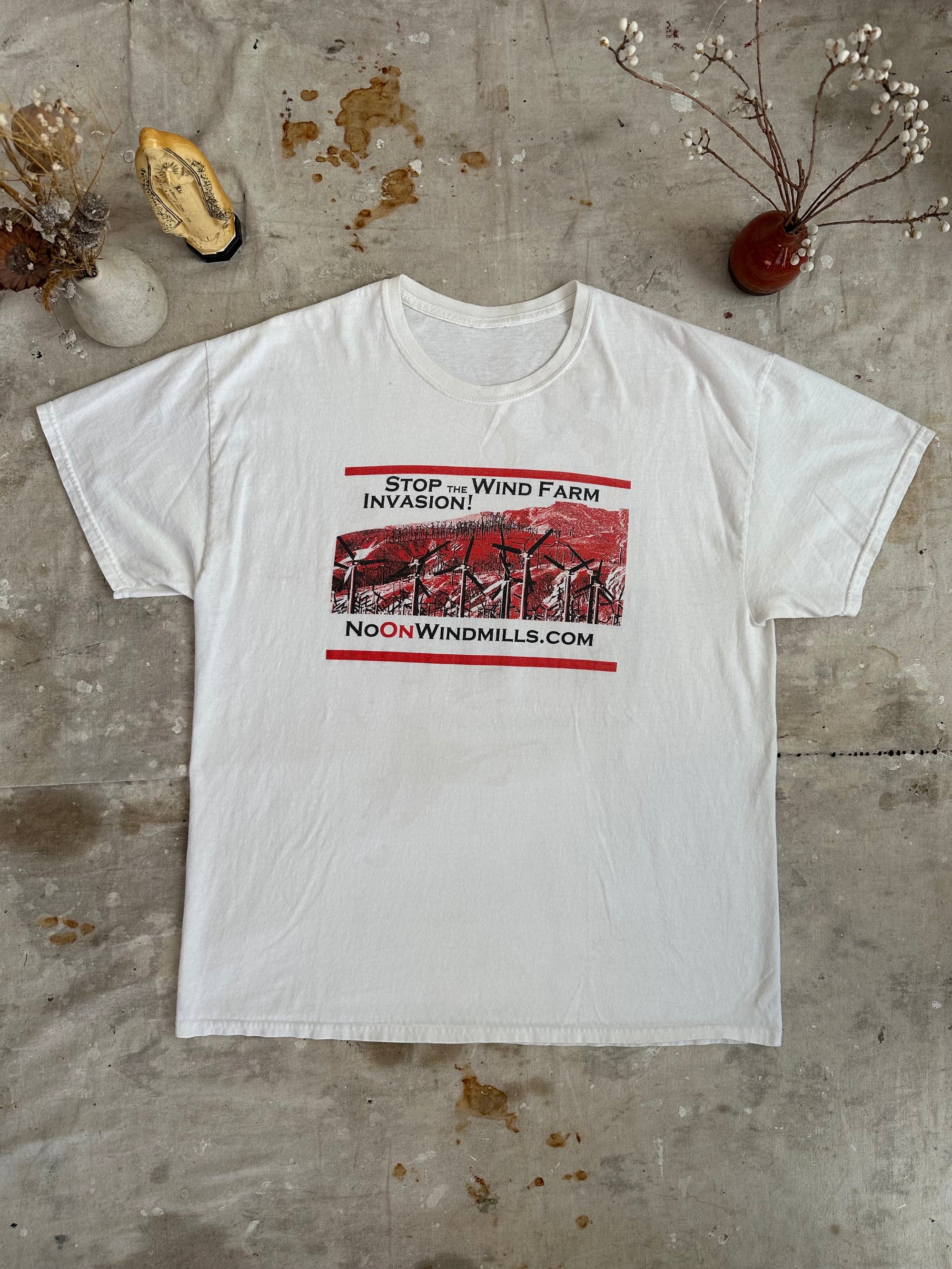 2000s No On Windmills Tee