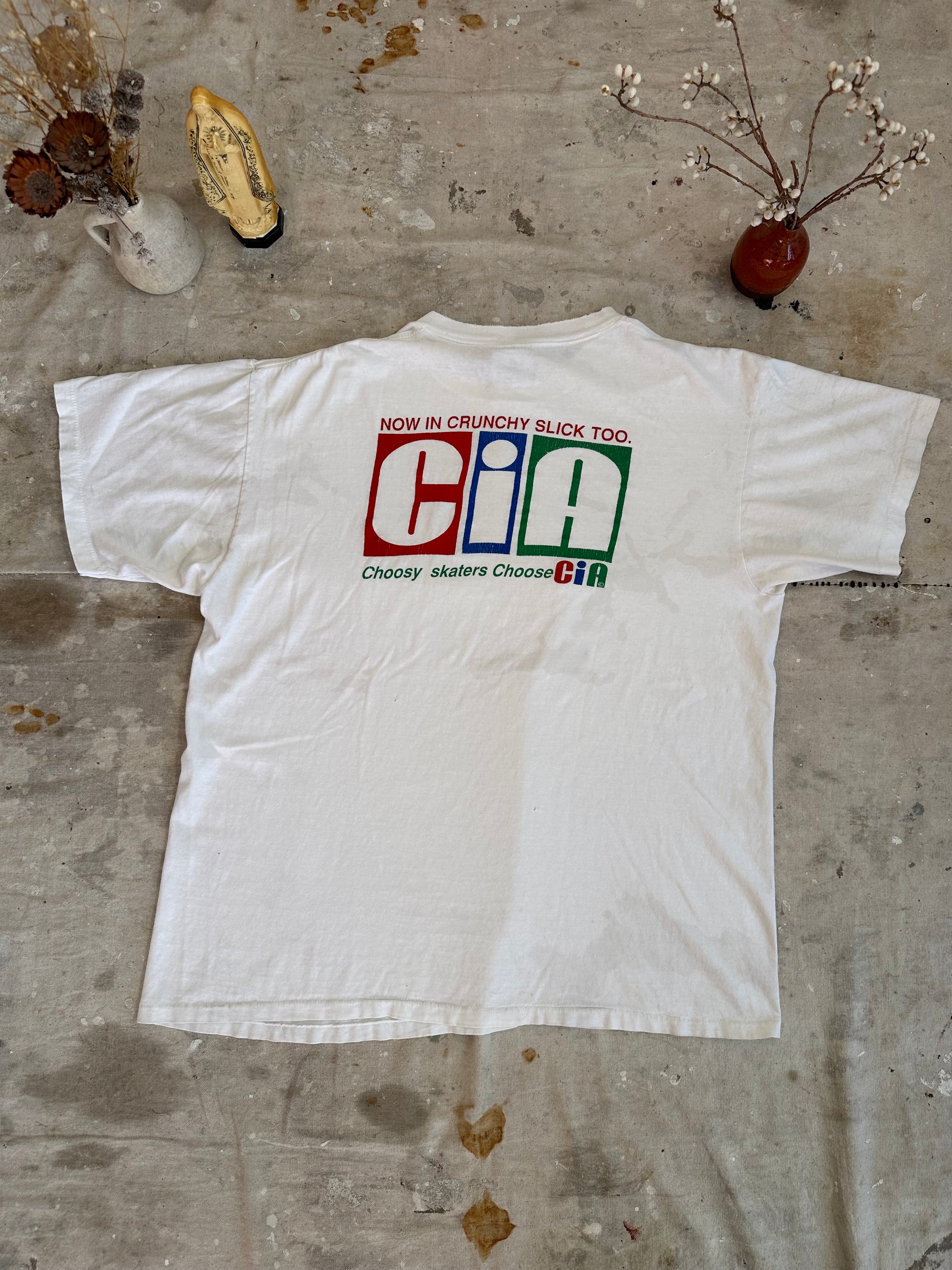 1990s Thrashed CIA Skate T-Shirt