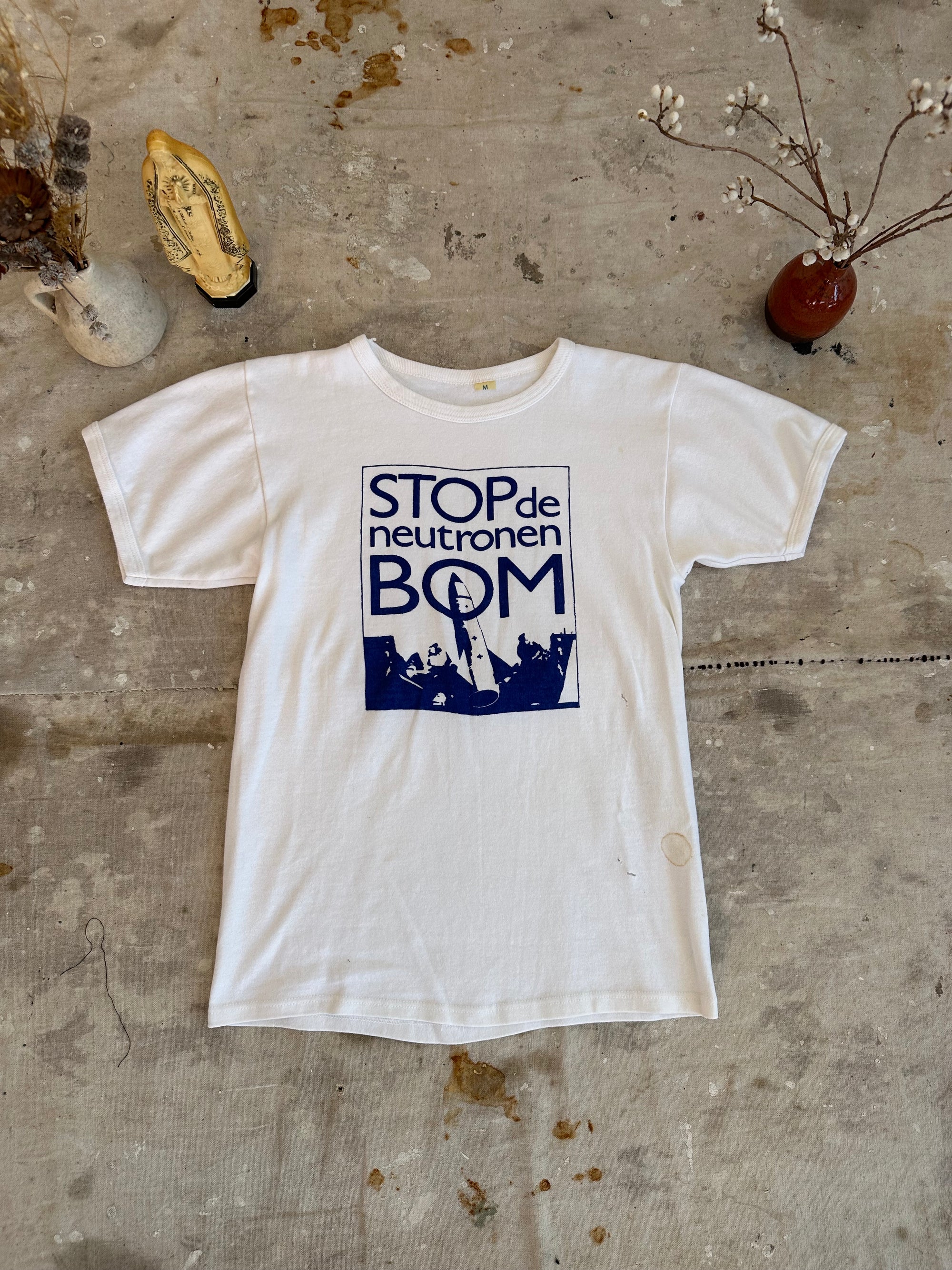 2000s Stop the Neutron Bomb T-Shirt