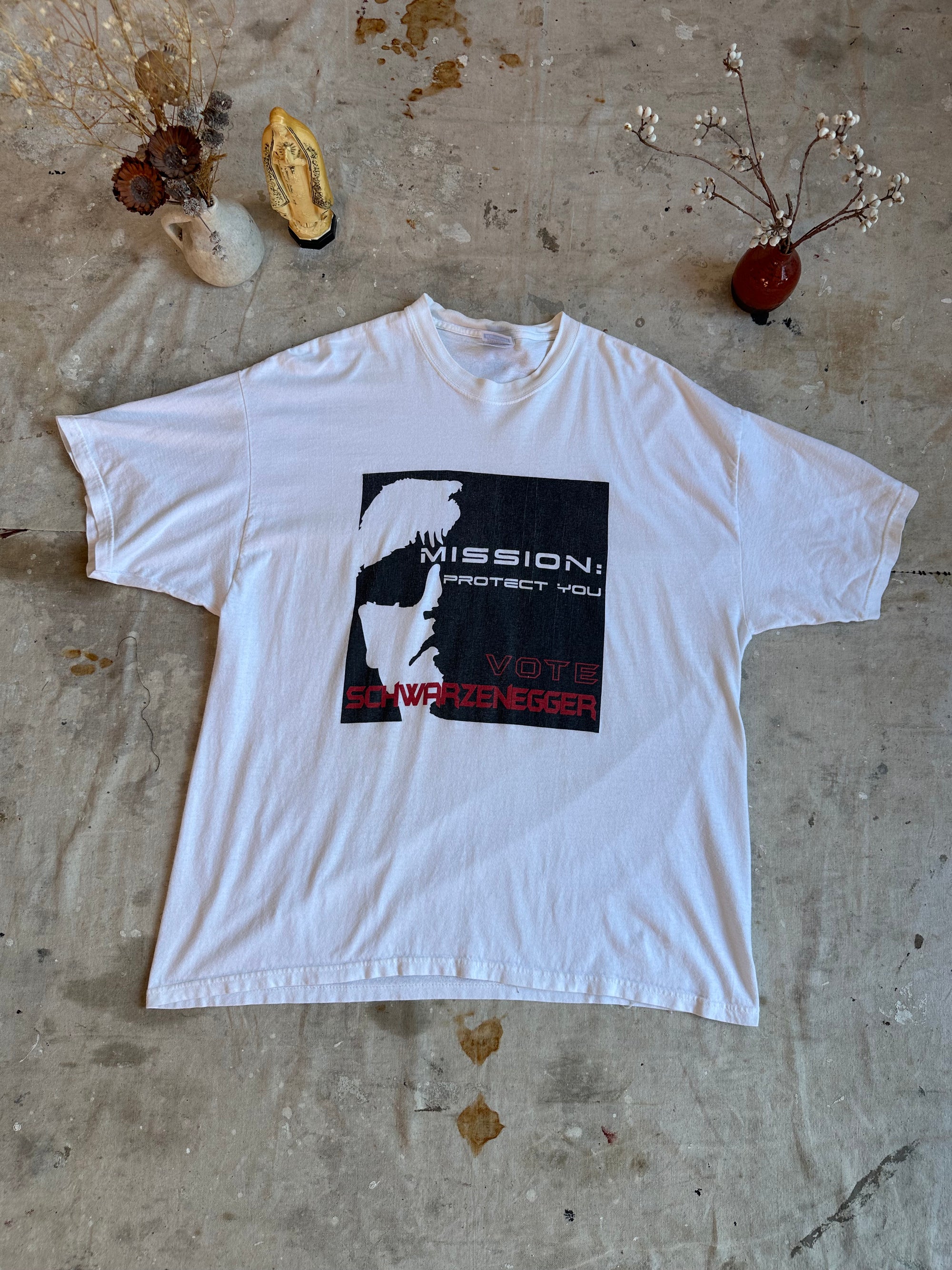 2000s Vote Schwarzenegger T-Shirt