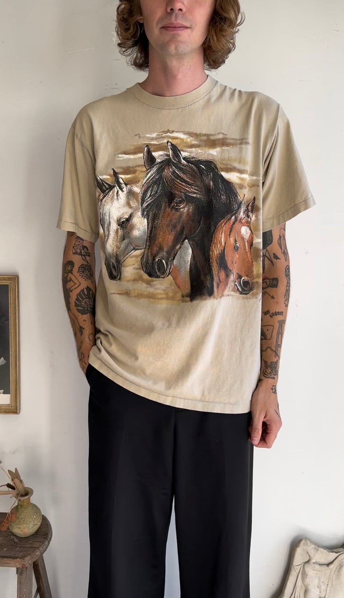 1990s All-Around Horse Tee (XL)