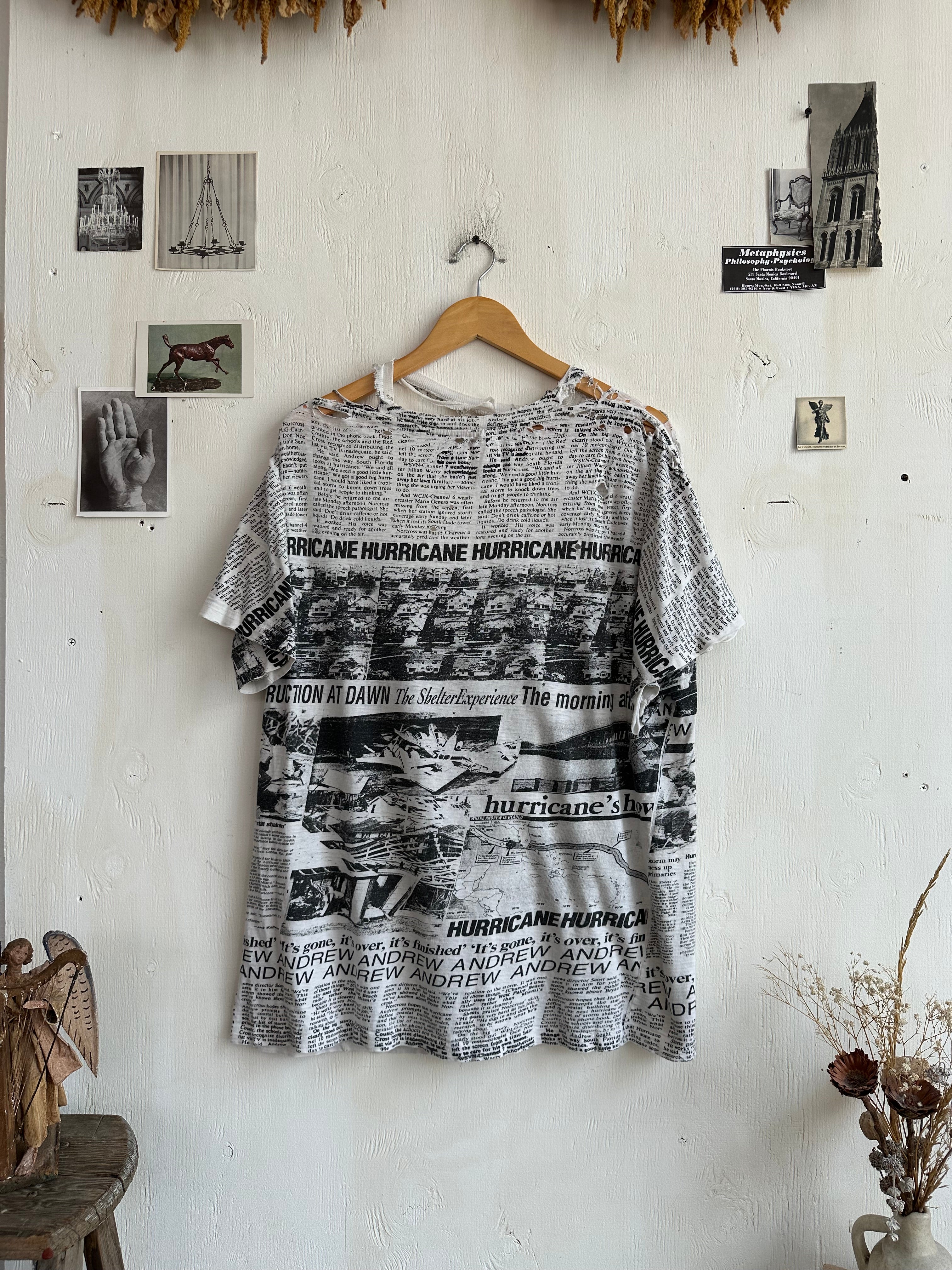 1990s Thrashed Hurricane AOP T-Shirt (Boxy XL)
