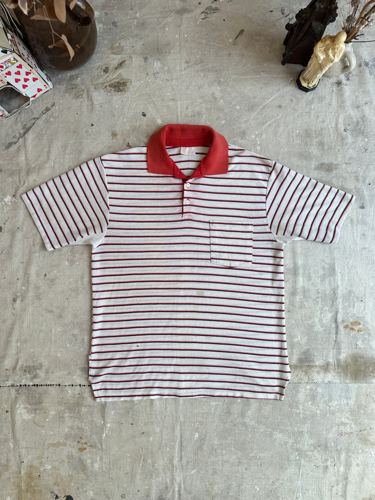 1970s Striped Polo