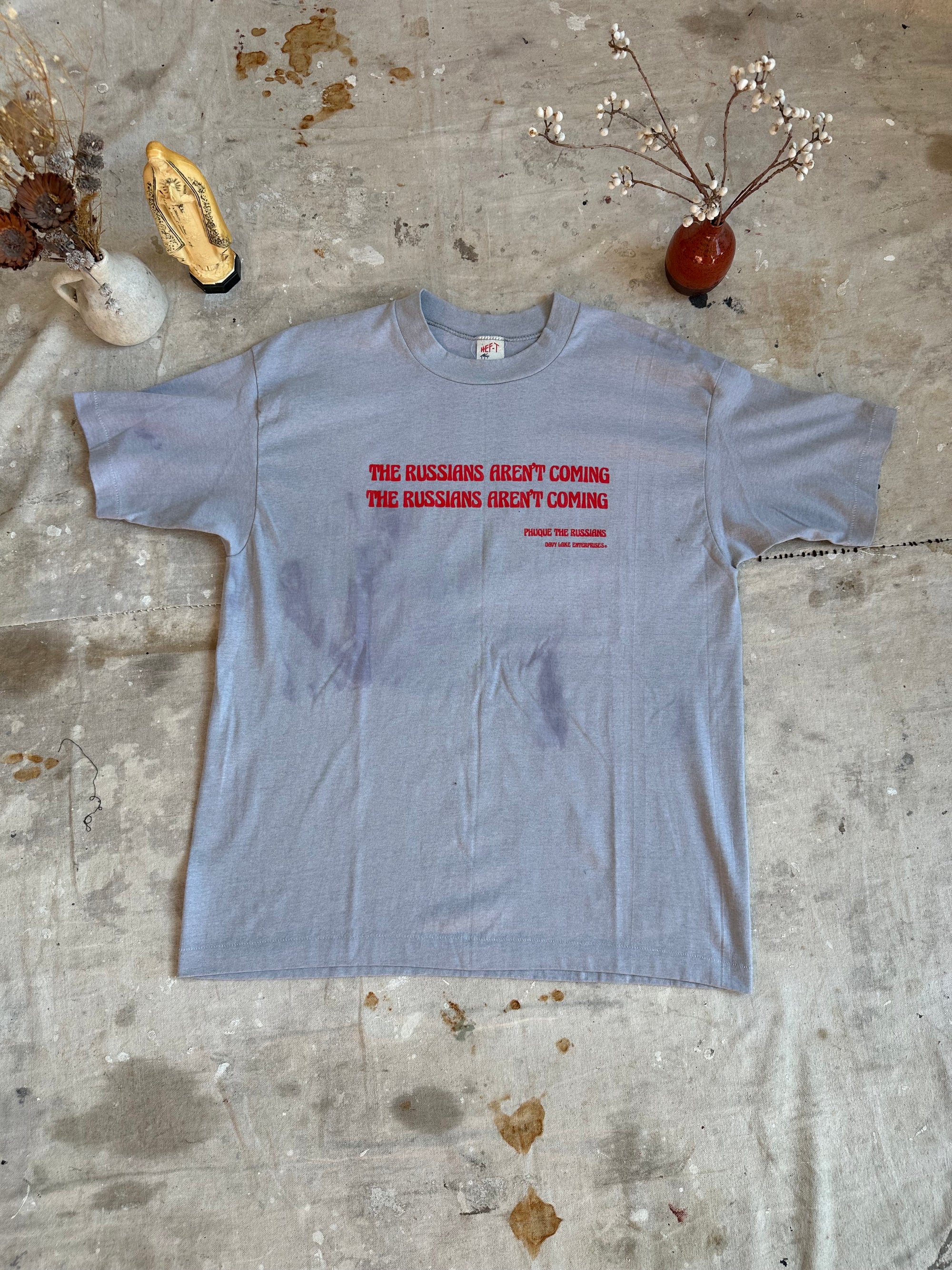 1980s The Russians Aren’t Coming T-Shirt