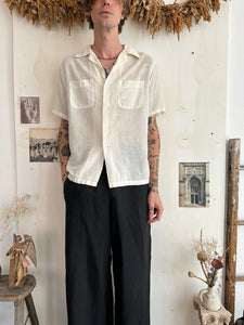 1950s Well Worn Camp Collar Button Up (Boxy L)