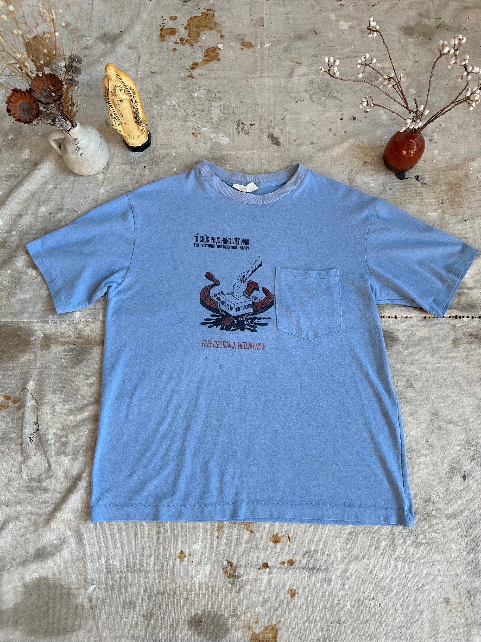 1980s Free Election in Vietnam Pocket Tee