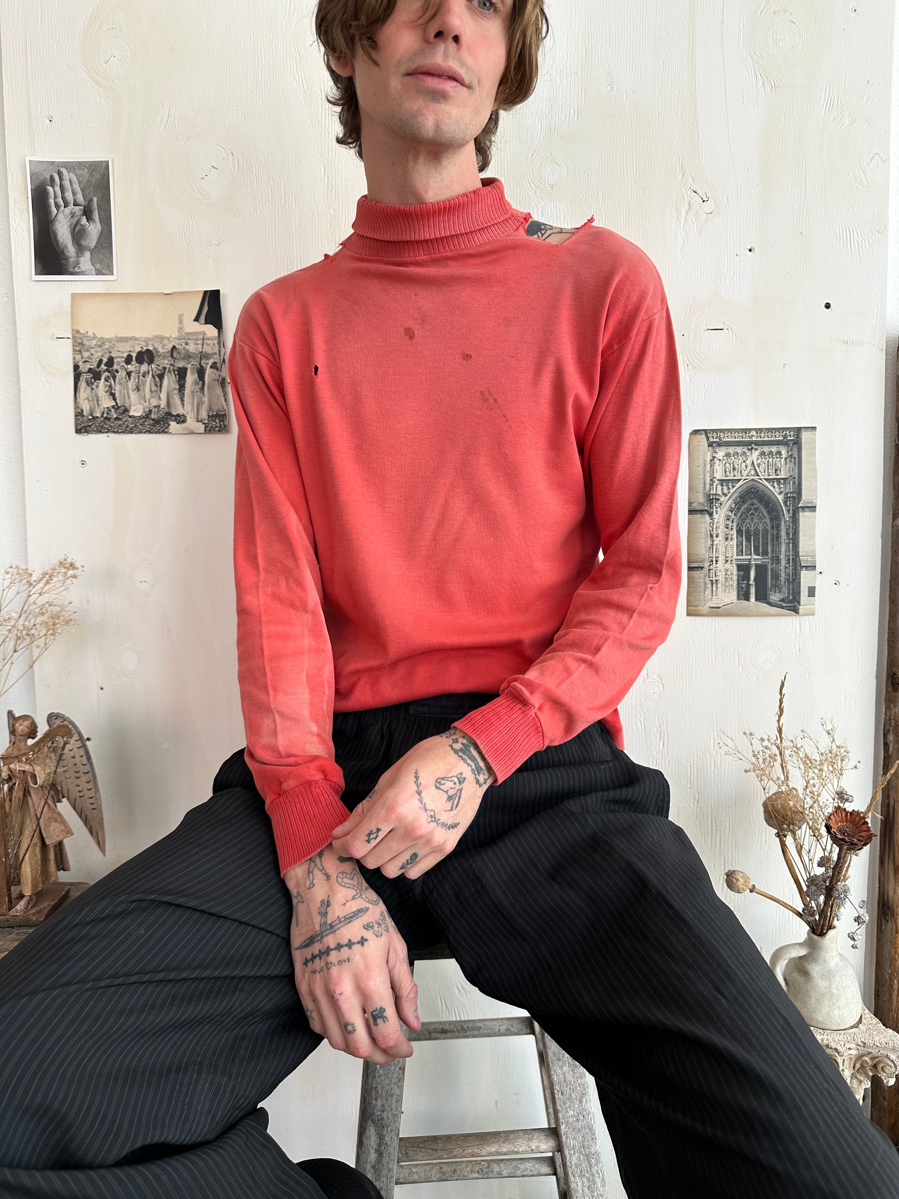 1950s Sunfaded Thrashed Turtleneck (Boxy M)