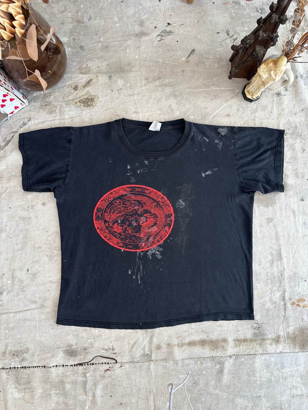 1990s Chinese Dragon and Phoenix Tee