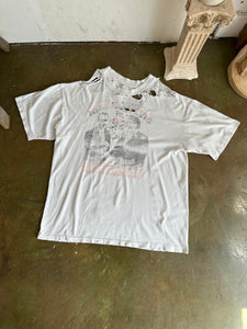 1990s Shredded Nixon And Elvis T-Shirt (Boxy XL)