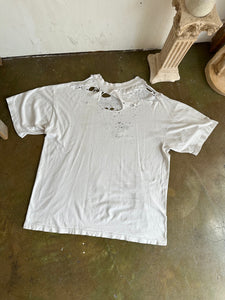 1990s Shredded Nixon And Elvis T-Shirt (Boxy XL)