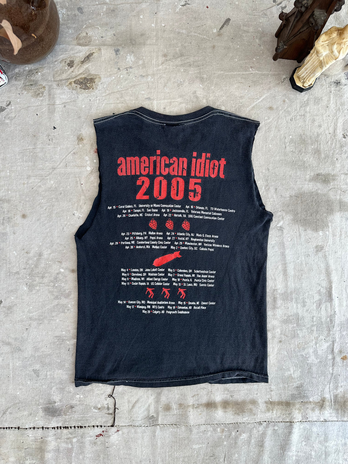 2005 Green Day American Idiot Tour Muscle Tee