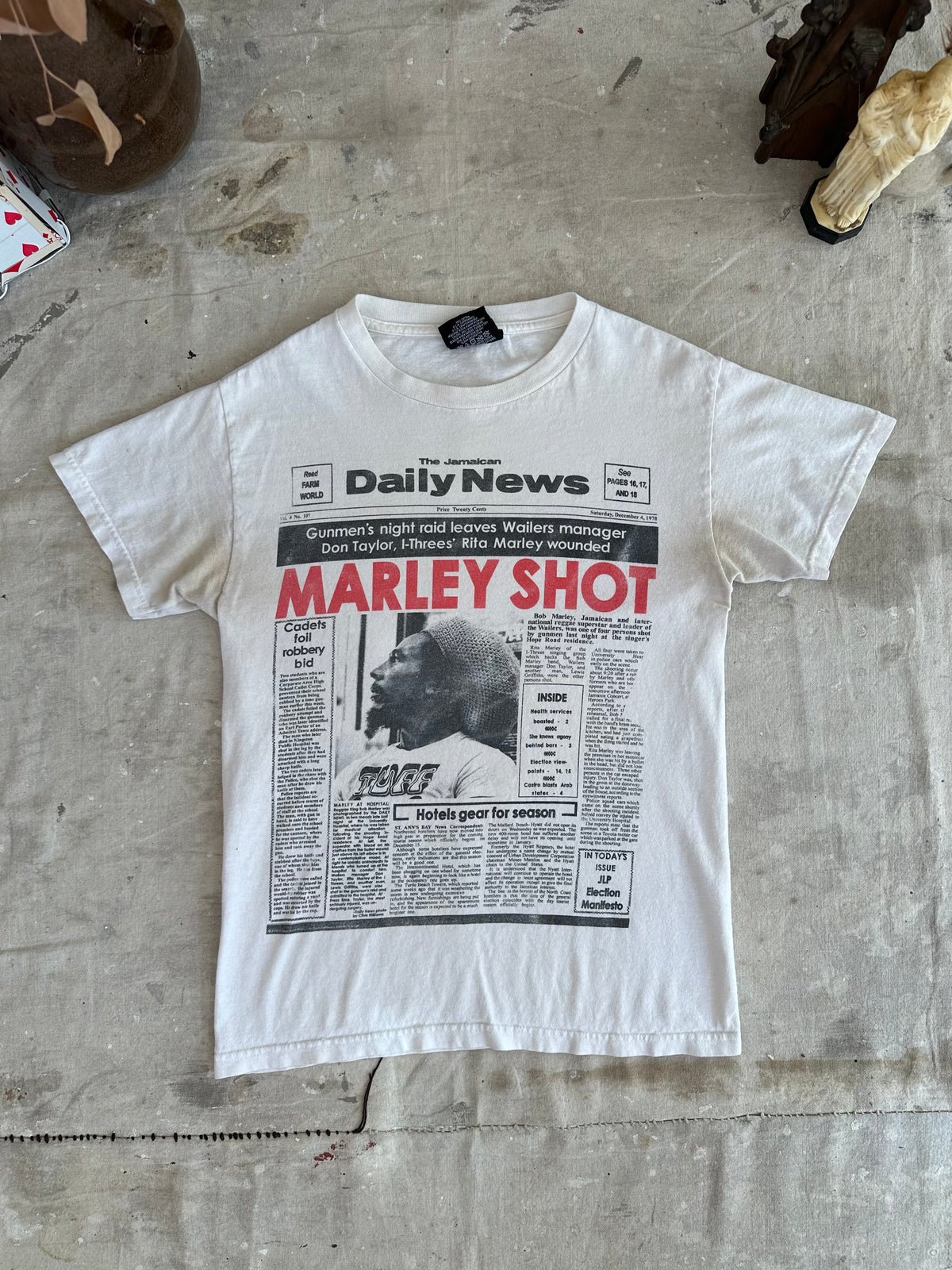 2000s Marley Shot Tabloid Tee