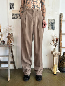 1940s Oversized Baggy Pleated Trousers (32/37)