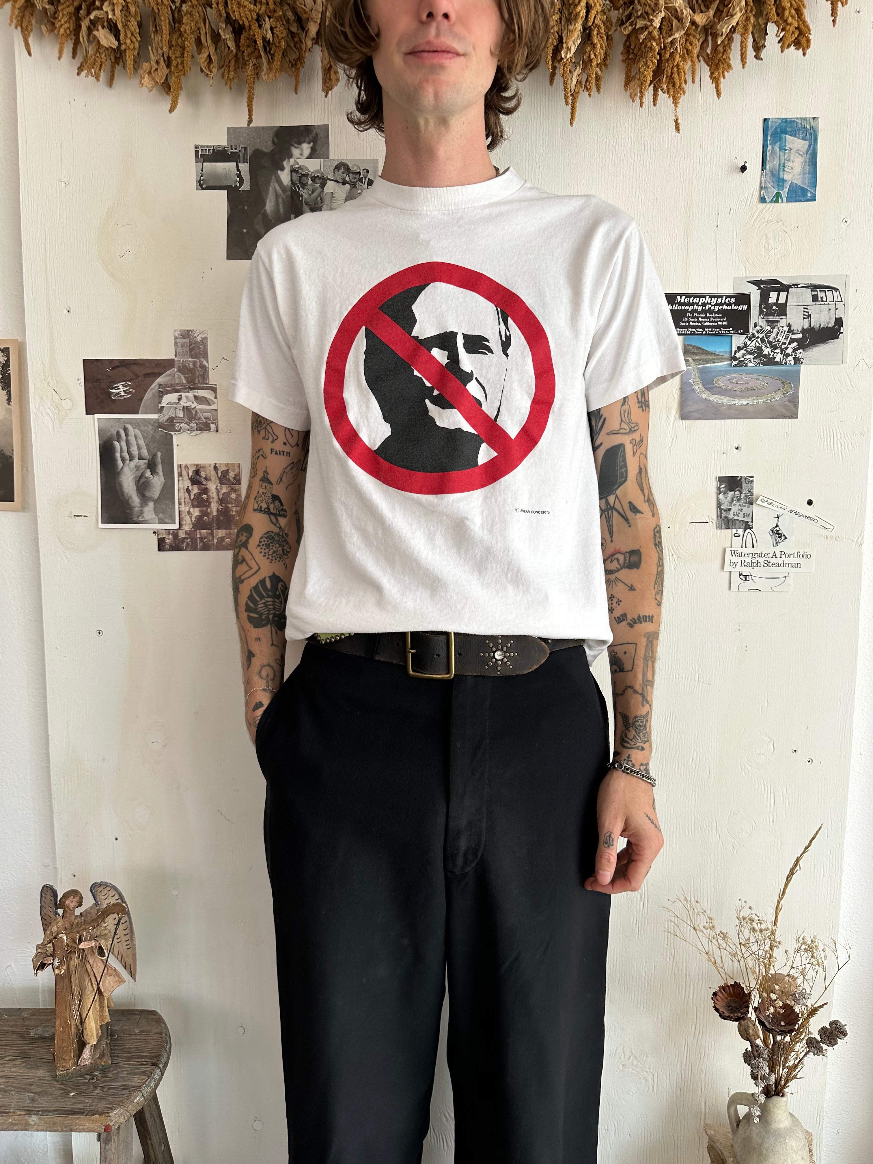 1990s Anti Bush T-Shirt (M)