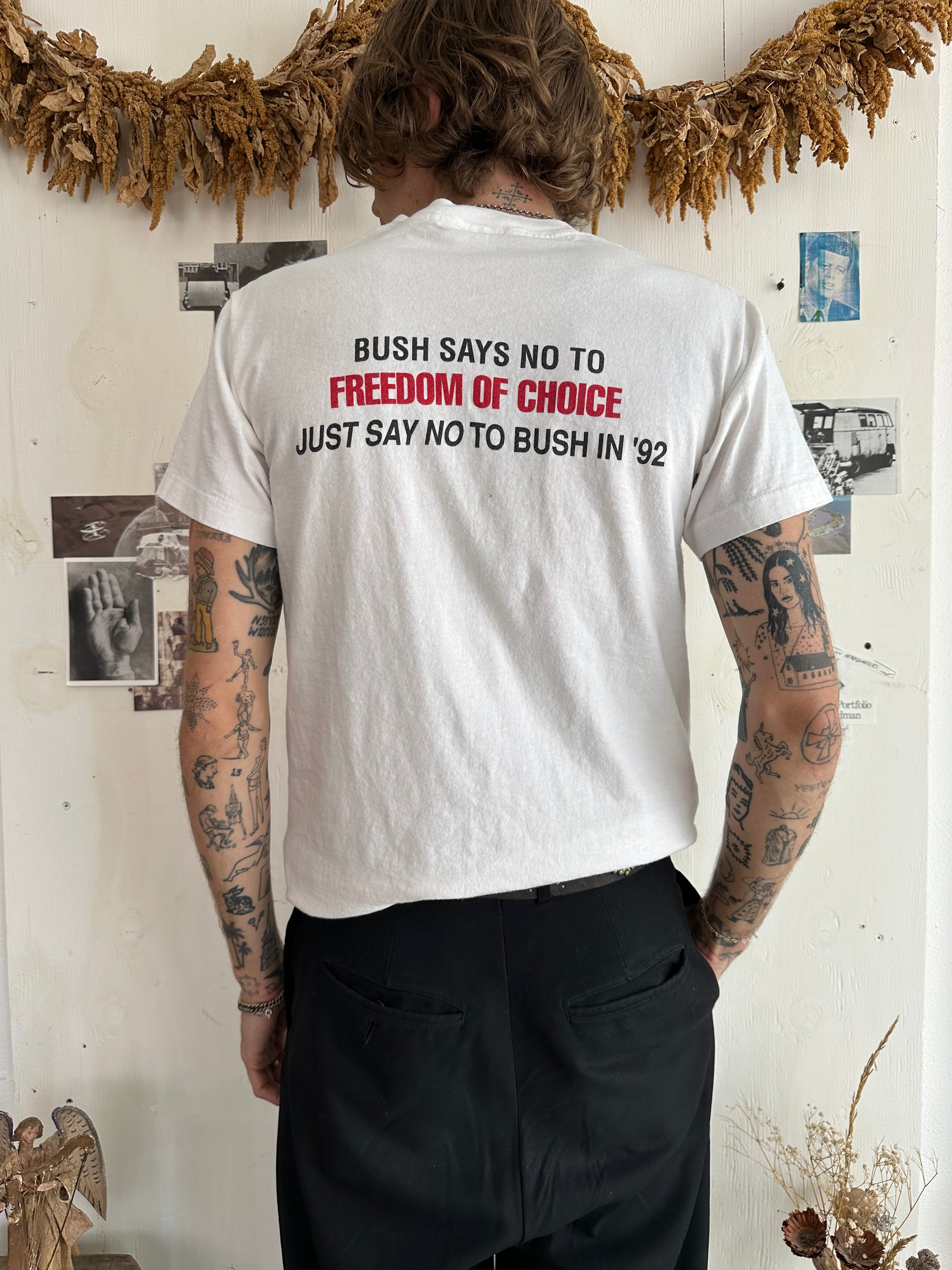 1990s Anti Bush T-Shirt (M)