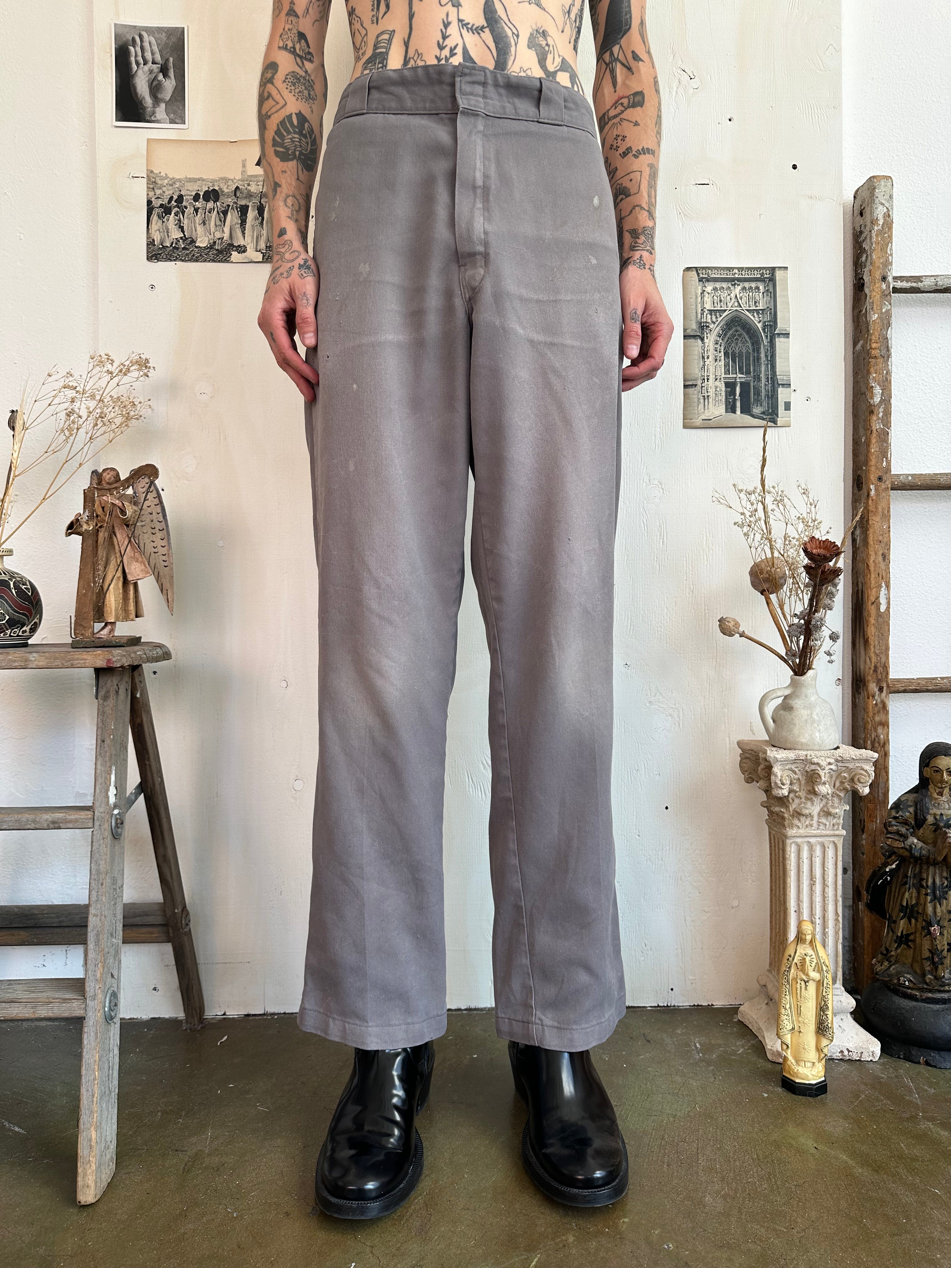 2000s Well Worn Slate Grey Dickies (34/31)