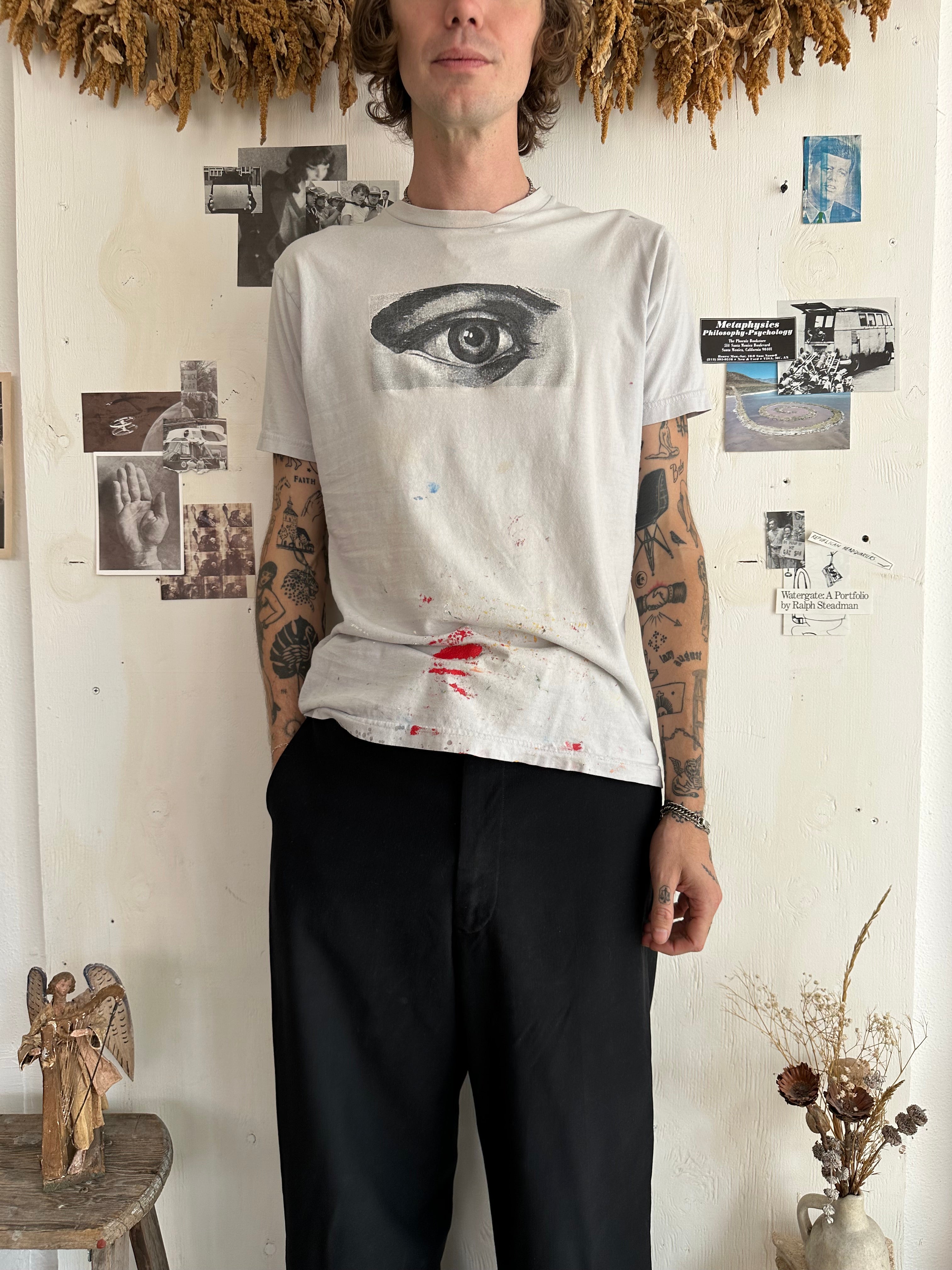 2000s Paint Splattered Boston Spaceships Tee (M)
